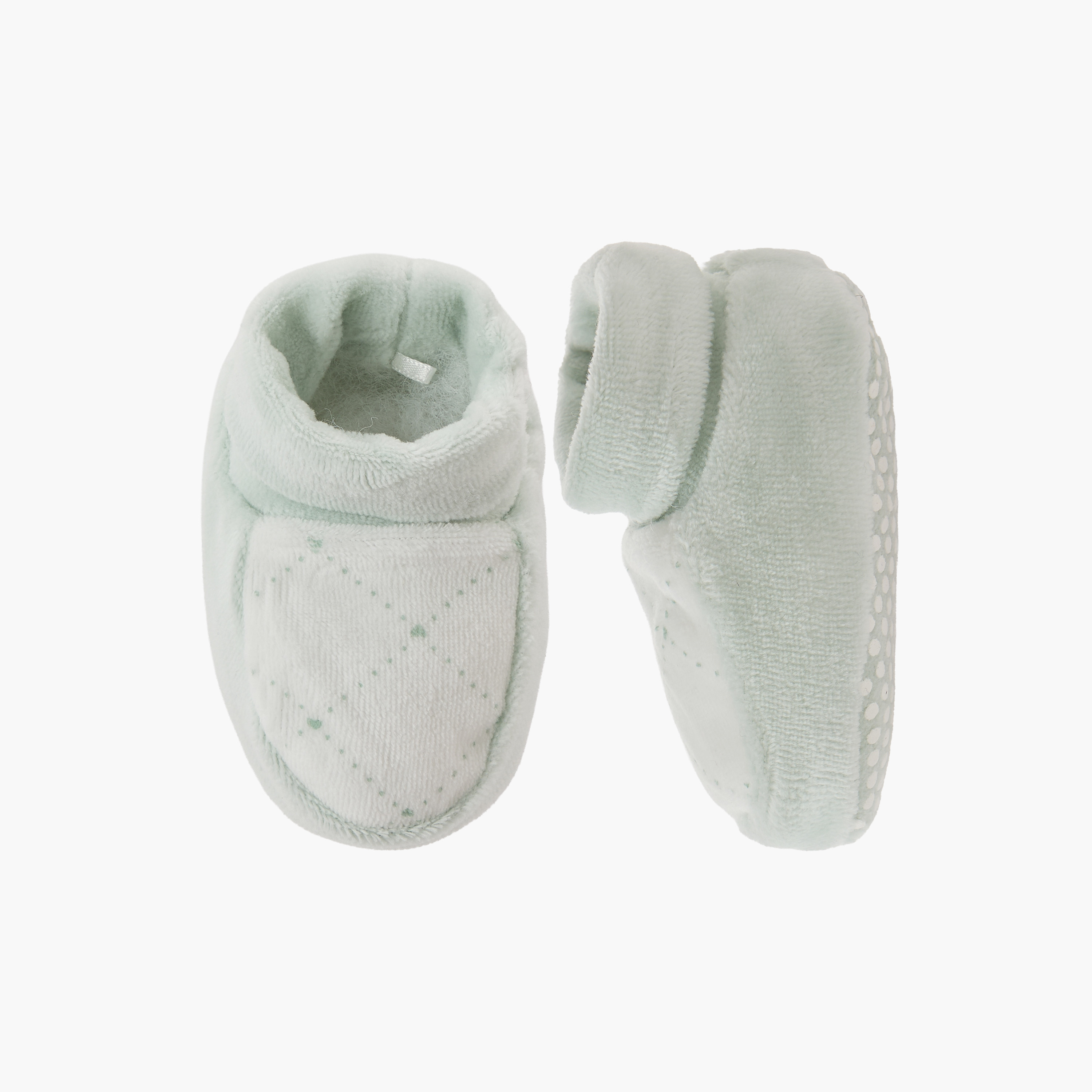 Giggles Booties with Textured Design-baby-girls-shoes-booties-image-1