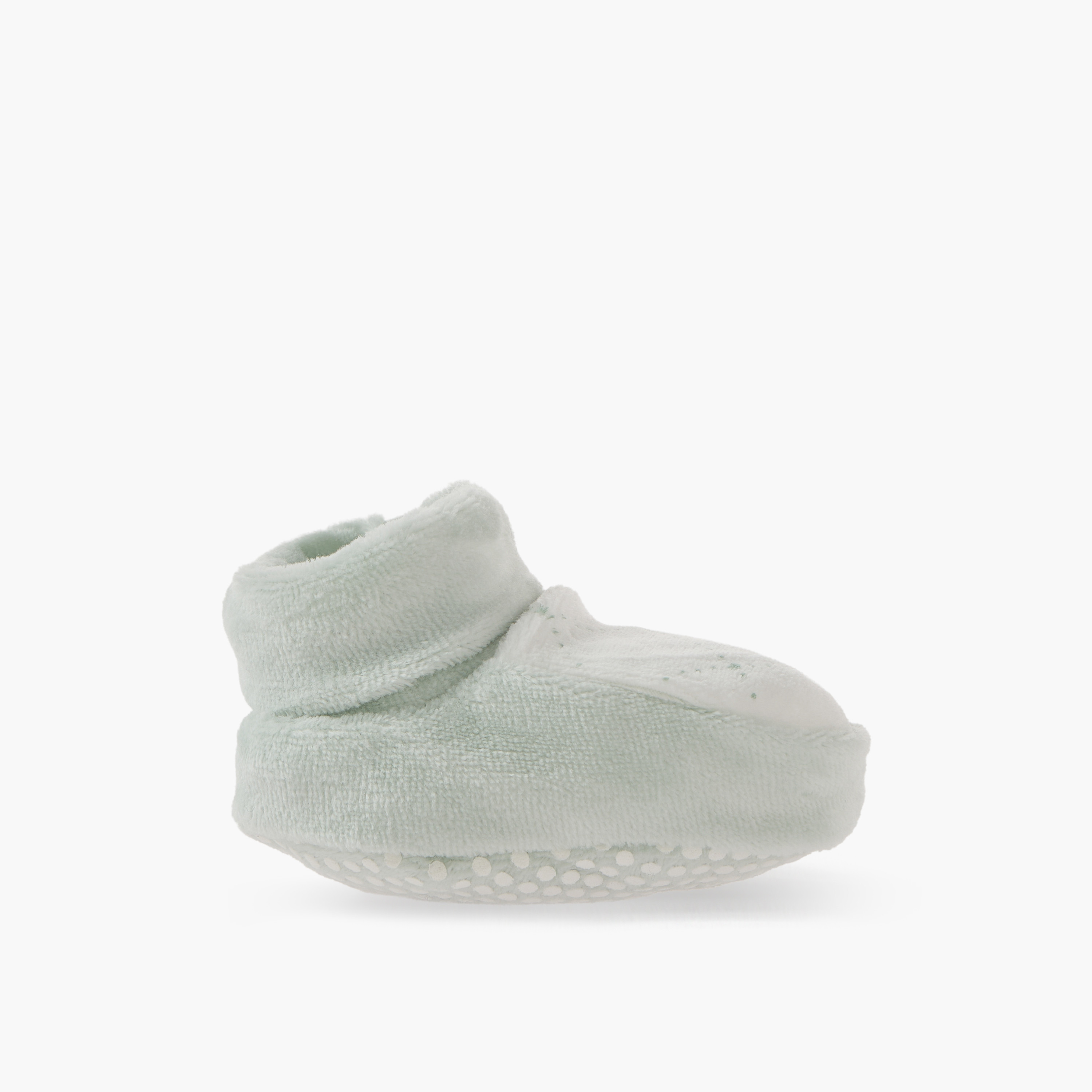 Giggles Booties with Textured Design-baby-girls-shoes-booties-image-3