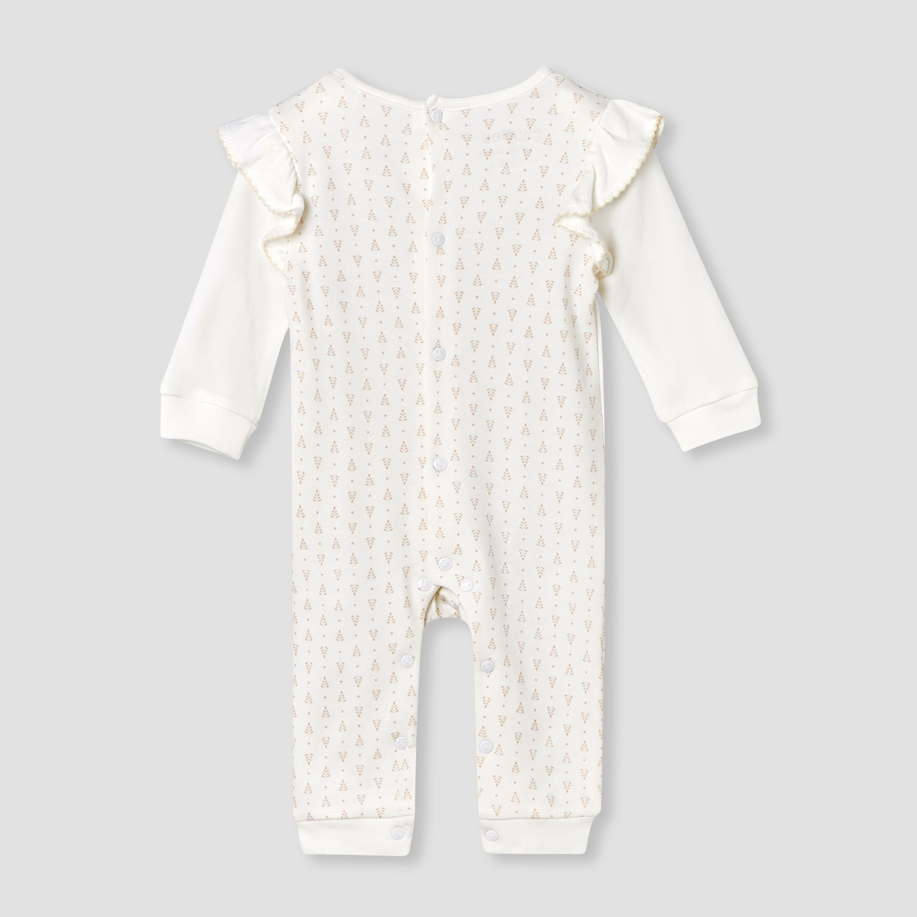 Giggles Cotton Round Neck Long Sleeves Sleepsuit with Floral Embroidery-baby-girls-clothing-nightwear-sleepsuits-image-2