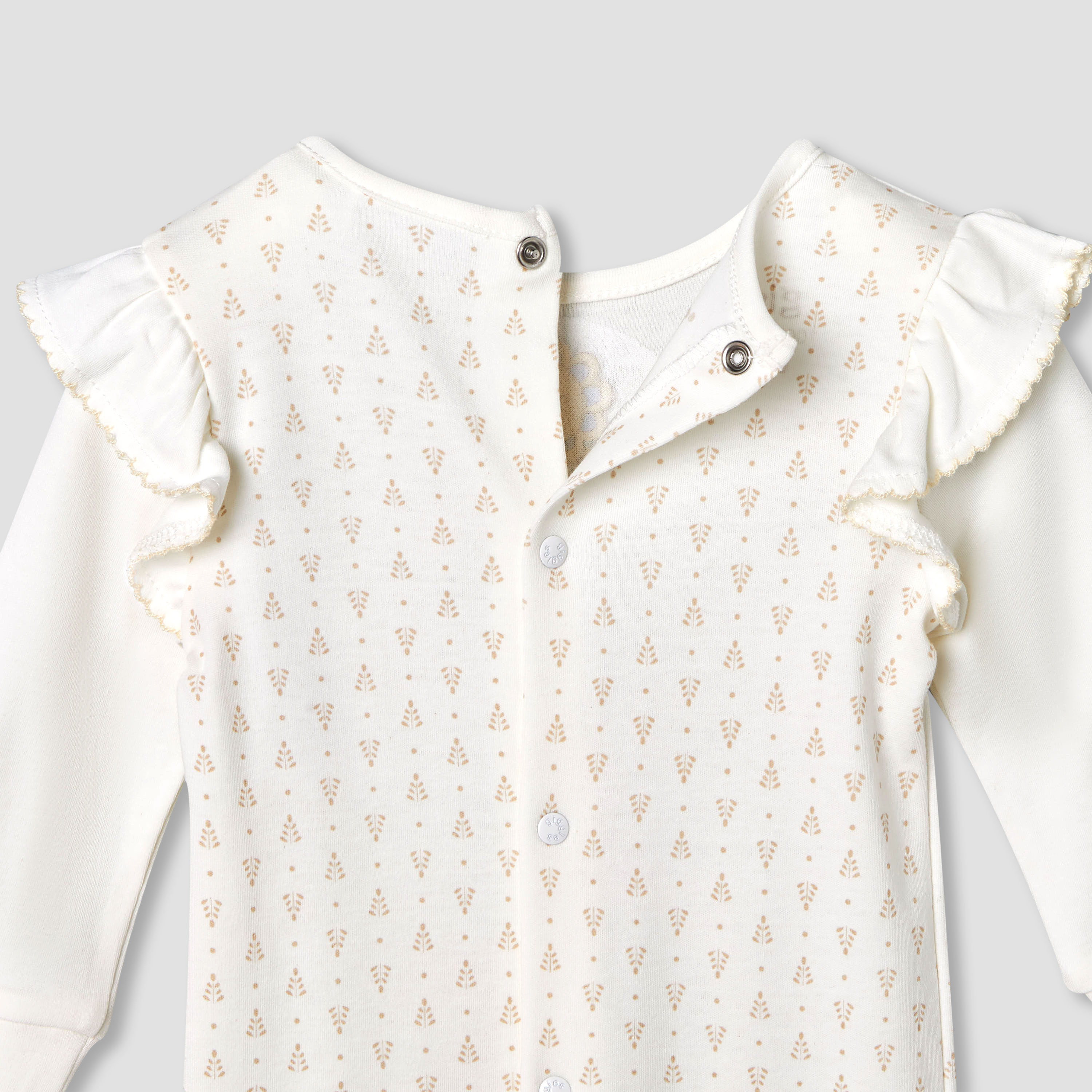 Giggles Cotton Round Neck Long Sleeves Sleepsuit with Floral Embroidery-baby-girls-clothing-nightwear-sleepsuits-image-4