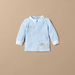 Giggles Embroidered T-shirt and Checked Pyjama Set-Pyjama Sets-thumbnail-1