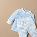 Giggles Embroidered T-shirt and Checked Pyjama Set-Pyjama Sets-thumbnail-3