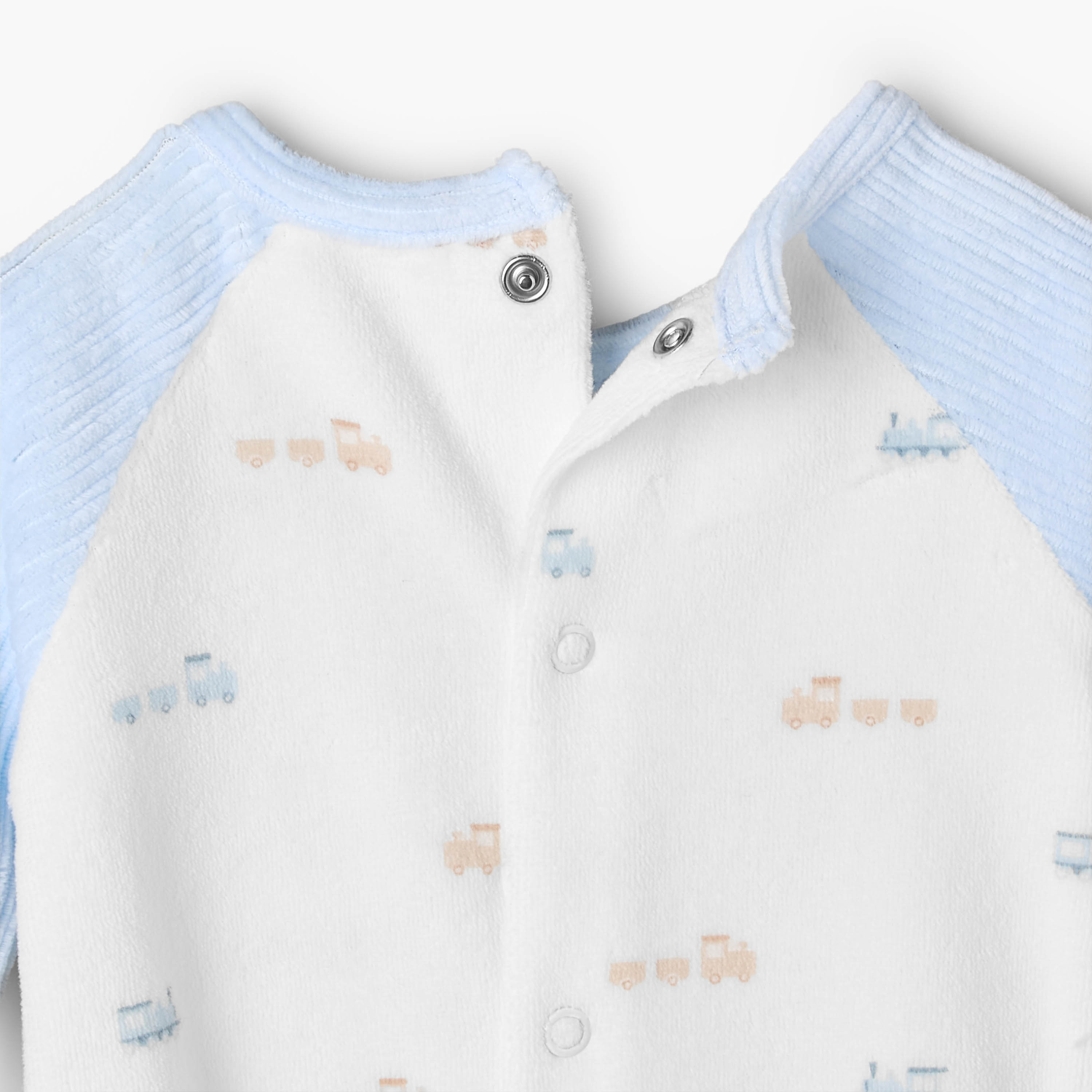 Juniors Crew Neck Long Sleeves Sleepsuit with Snap Button Closure-baby-boys-clothing-nightwear-sleepsuits-image-5