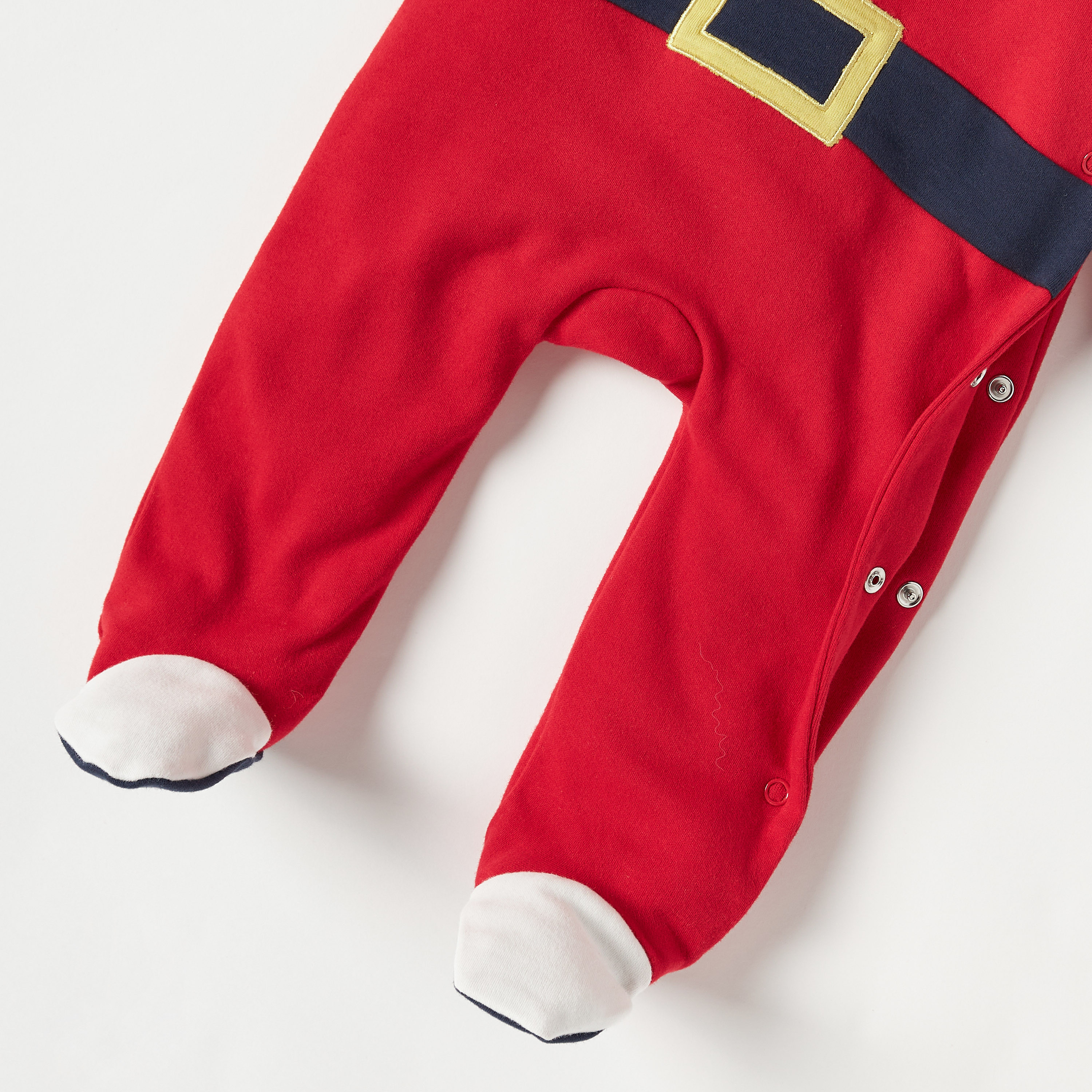 Juniors Embroidered Coverall with Long Sleeves and Snap Button Closure-baby-boys-clothing-nightwear-sleepsuits-image-4