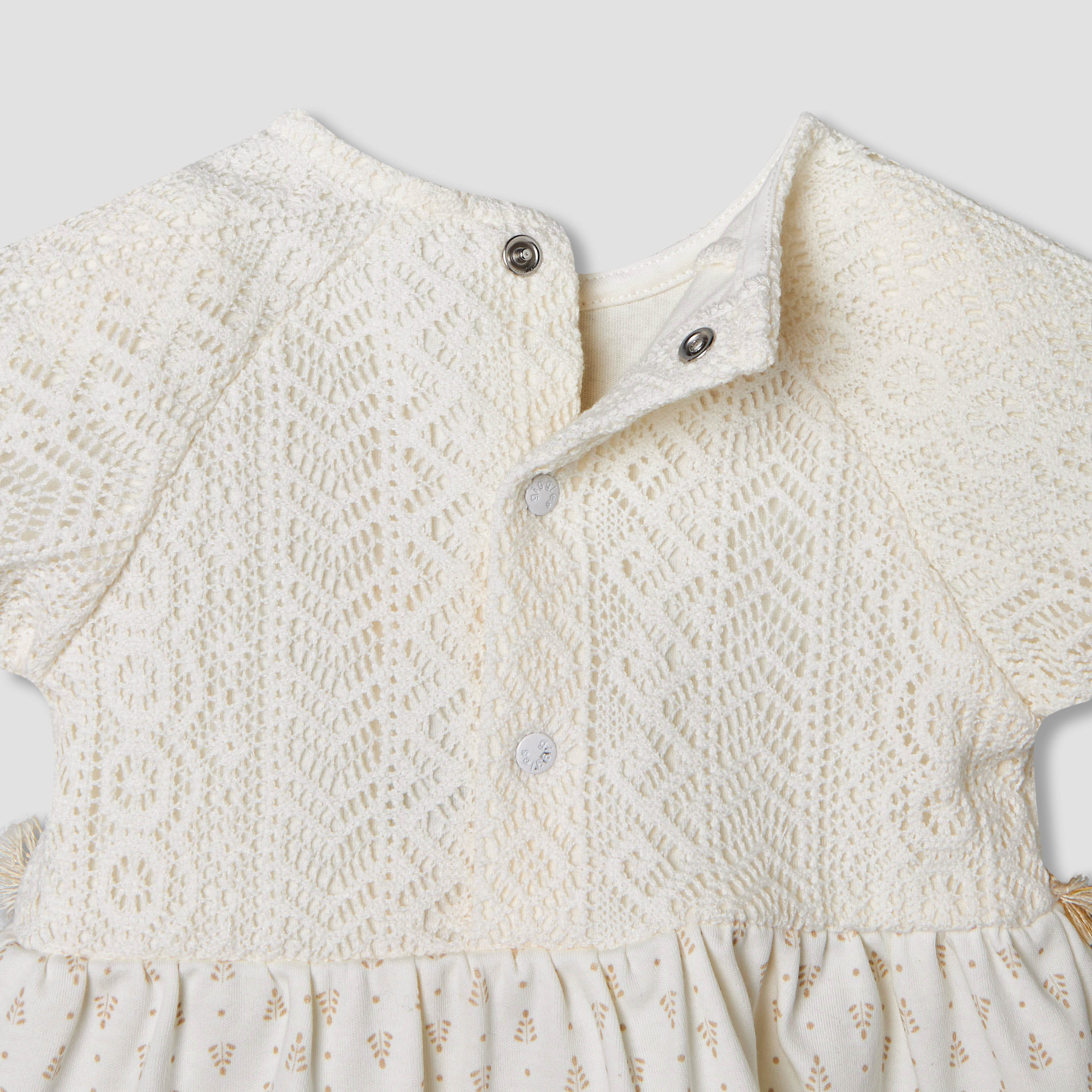 Giggles Short Sleeves A-line Dress with Lace Texture-baby-girls-clothing-dressesandjumpsuits-image-5