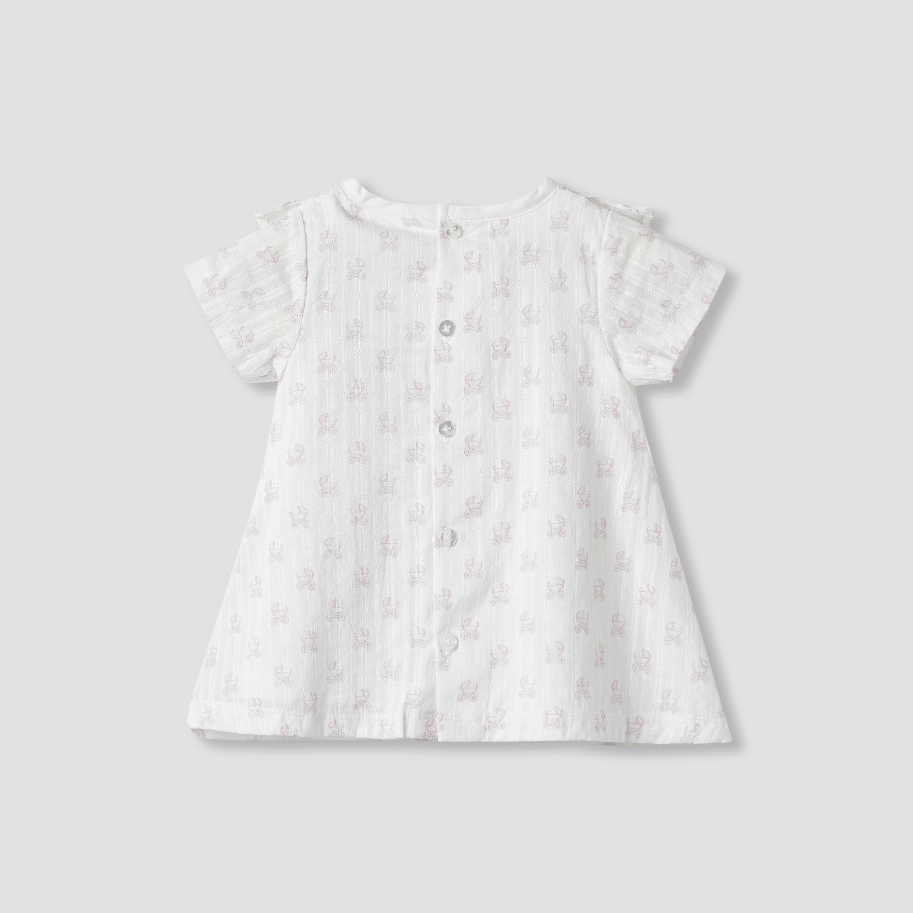 Giggles Printed A-line Dress with Pintuck and Ruffle Detail-baby-girls-clothing-dressesandjumpsuits-image-2