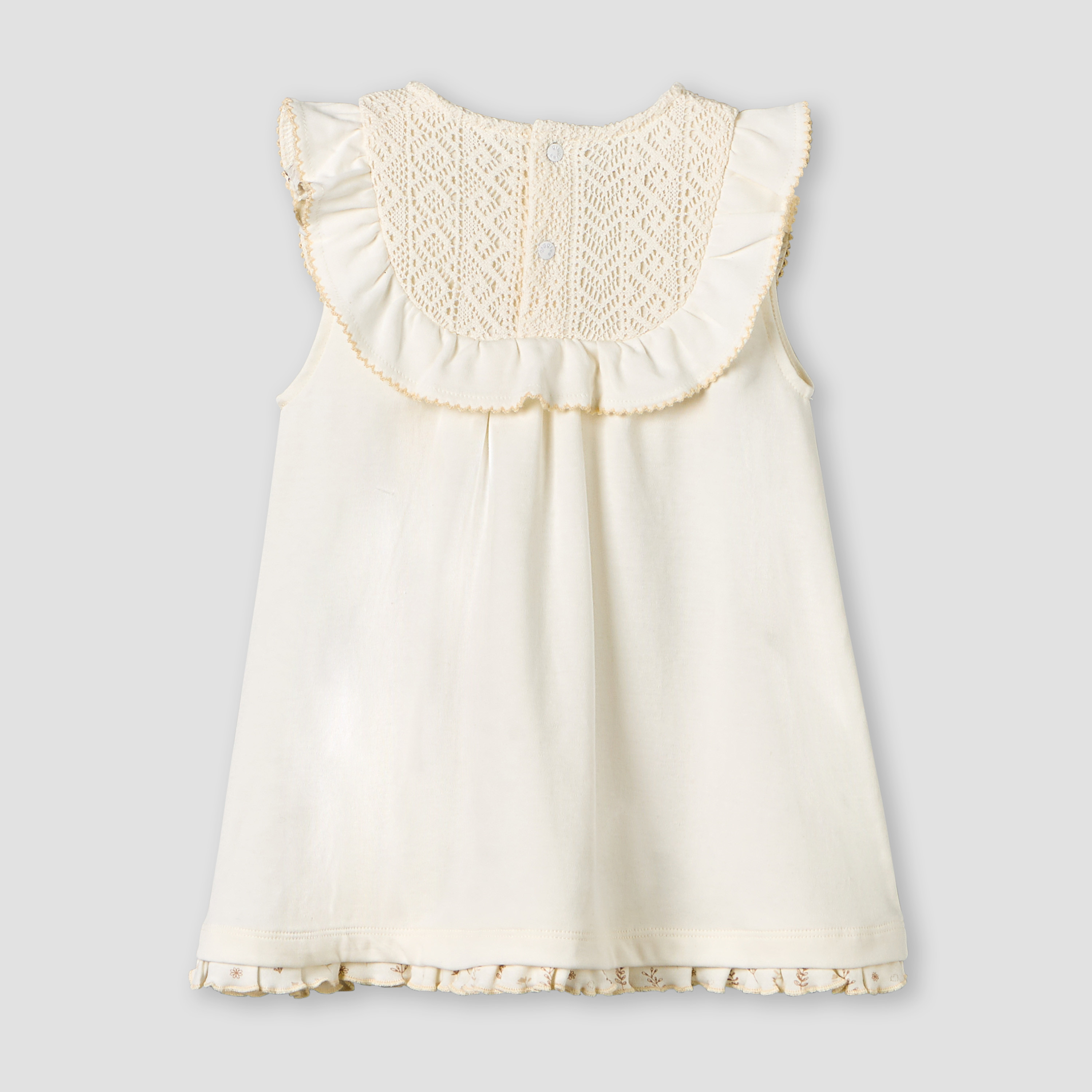 Giggles Round Neck Sleeveless A-line Dress with Embroidered Design-baby-girls-clothing-dressesandjumpsuits-image-2