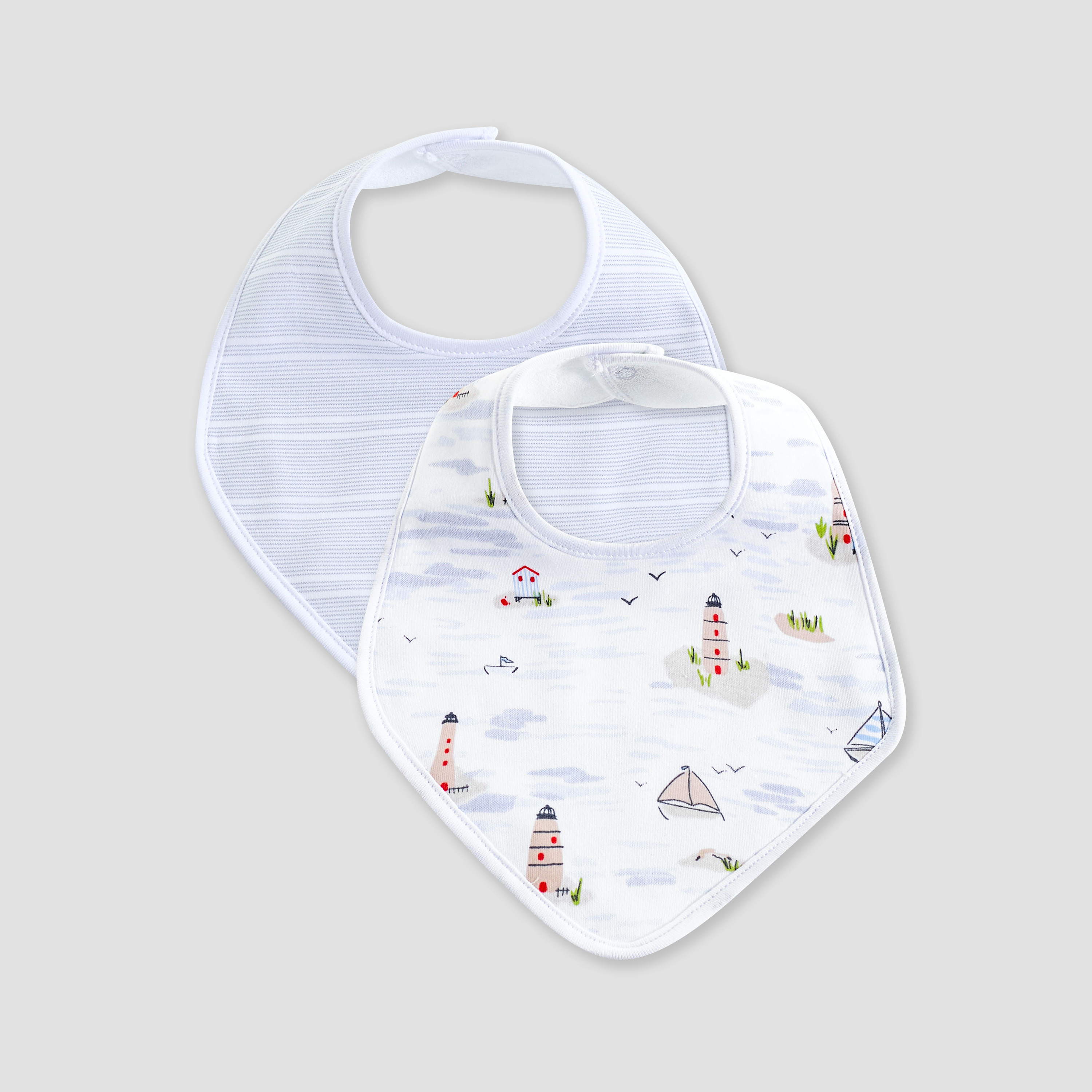 Pack of 2 Juniors Baby Bib with Print-baby-feeding-bibs-image-1