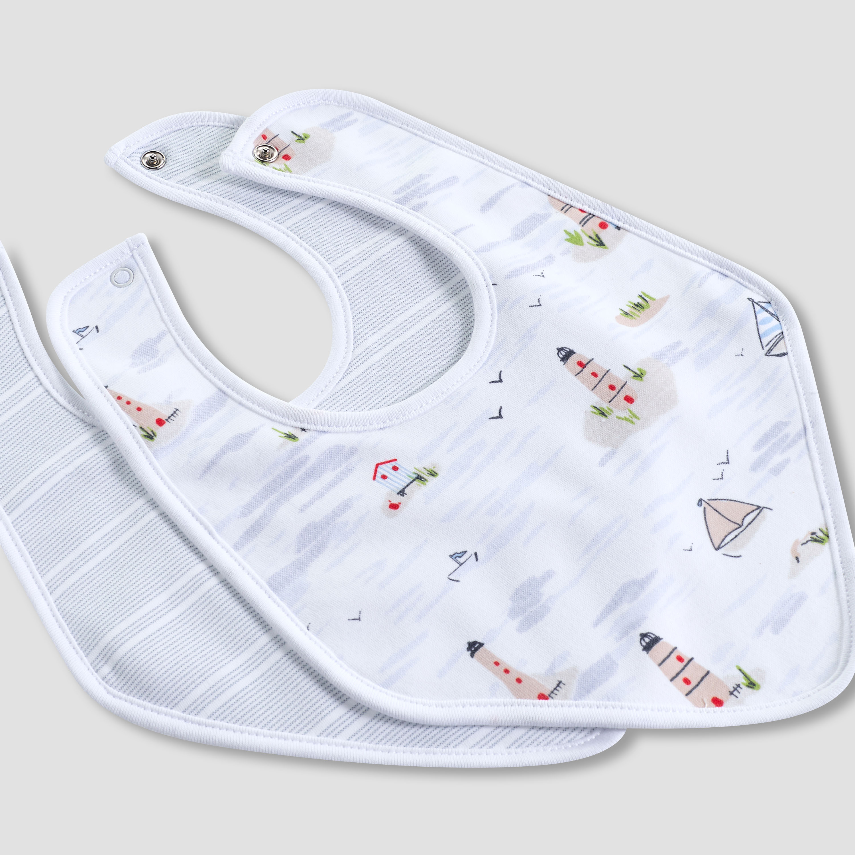 Pack of 2 Juniors Baby Bib with Print-baby-feeding-bibs-image-5