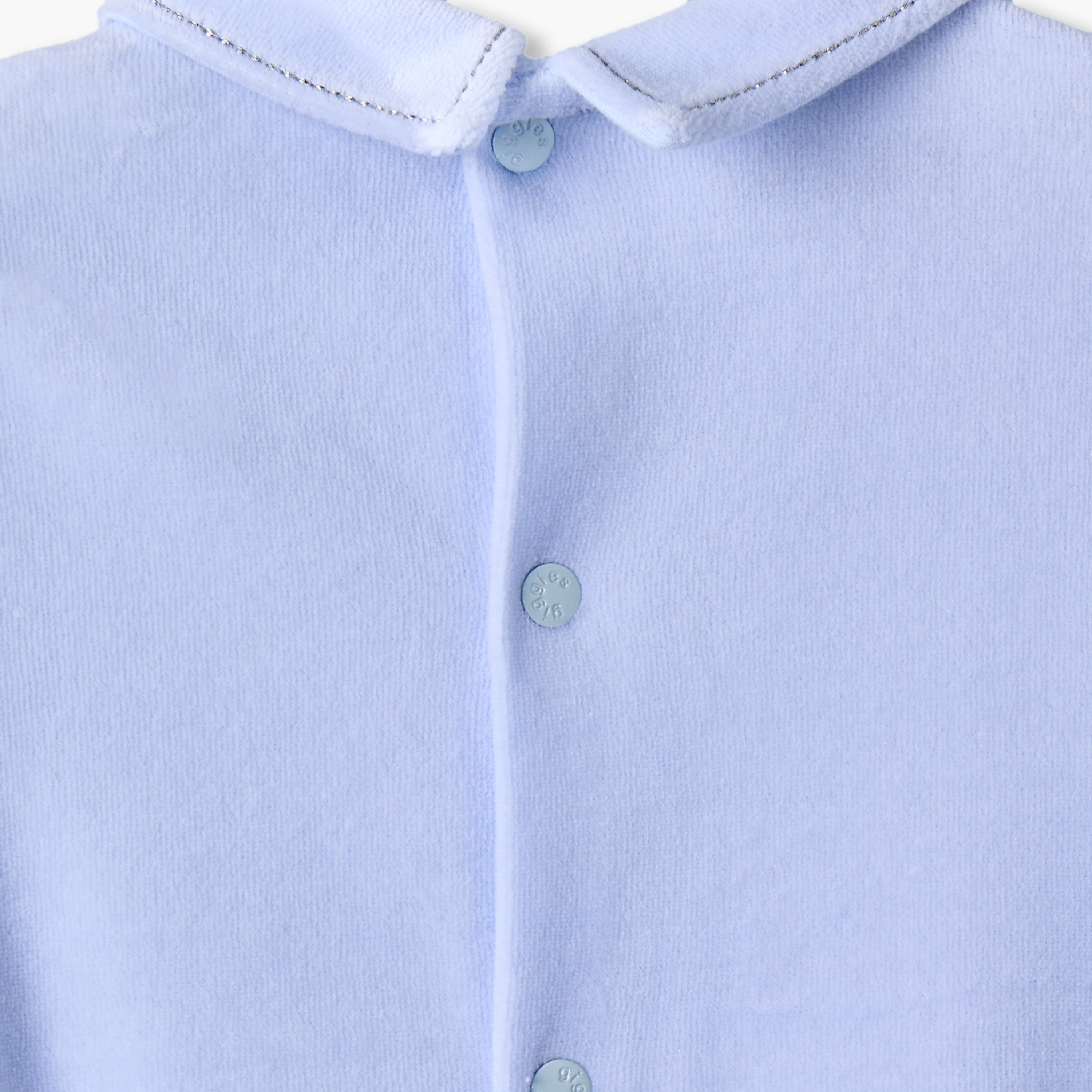 بدلة نوم قطن بياقة وأكمام طويلة وأزرار إغلاق كباسة من جيجلز-baby-boys-clothing-nightwear-sleepsuits-image-5