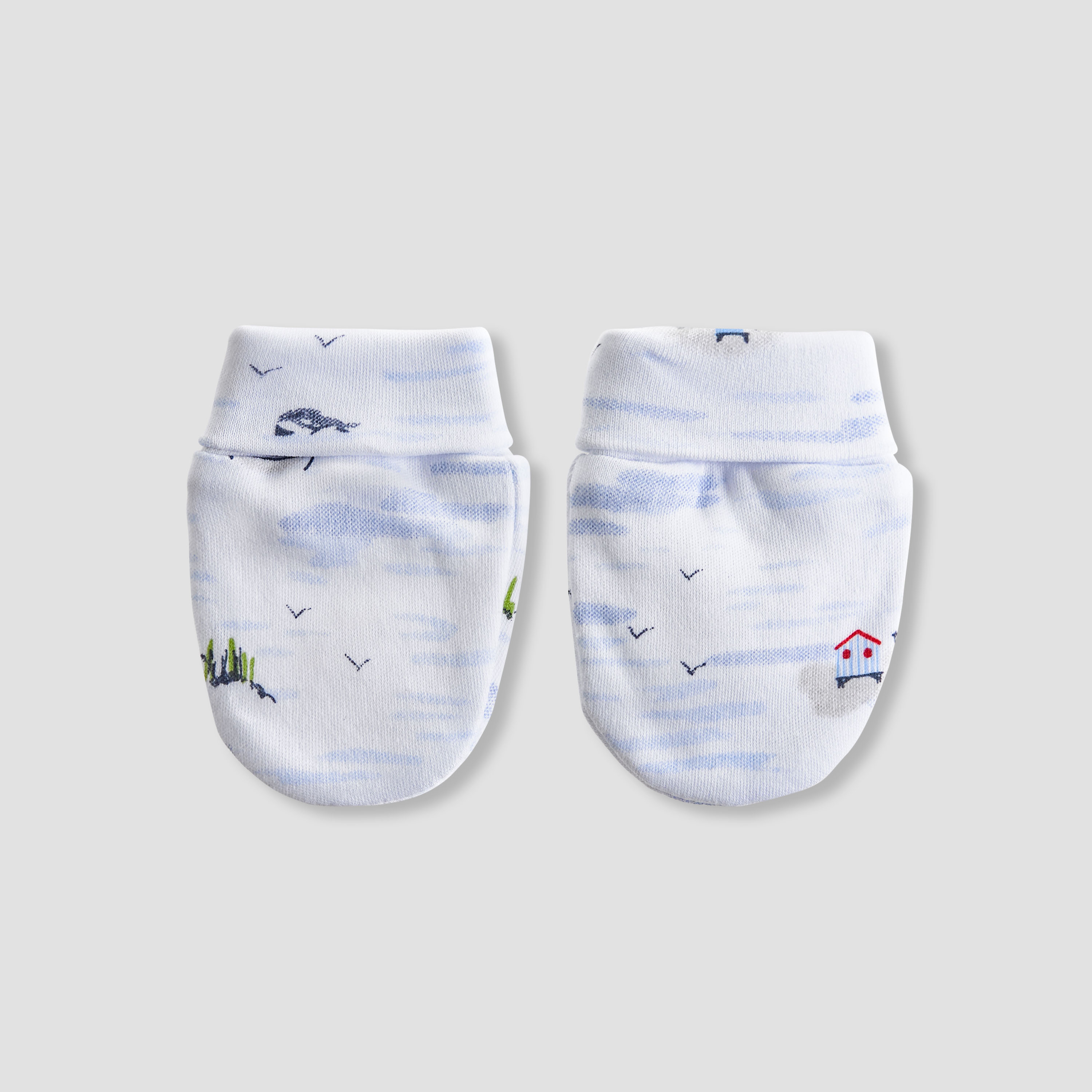 Pack of 2 Juniors Mittens with Nautical Print-baby-boys-accessories-mittens-image-2
