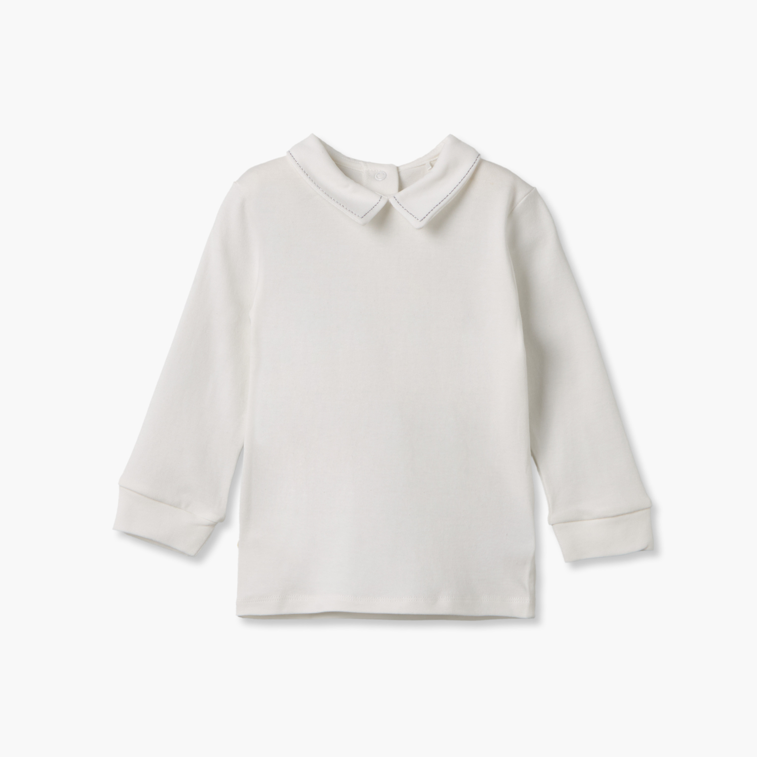 Giggles Collared Long Sleeves T-shirt and Dungaree Set with Embroidery-baby-boys-clothing-winterwear-setsandcoords-image-4