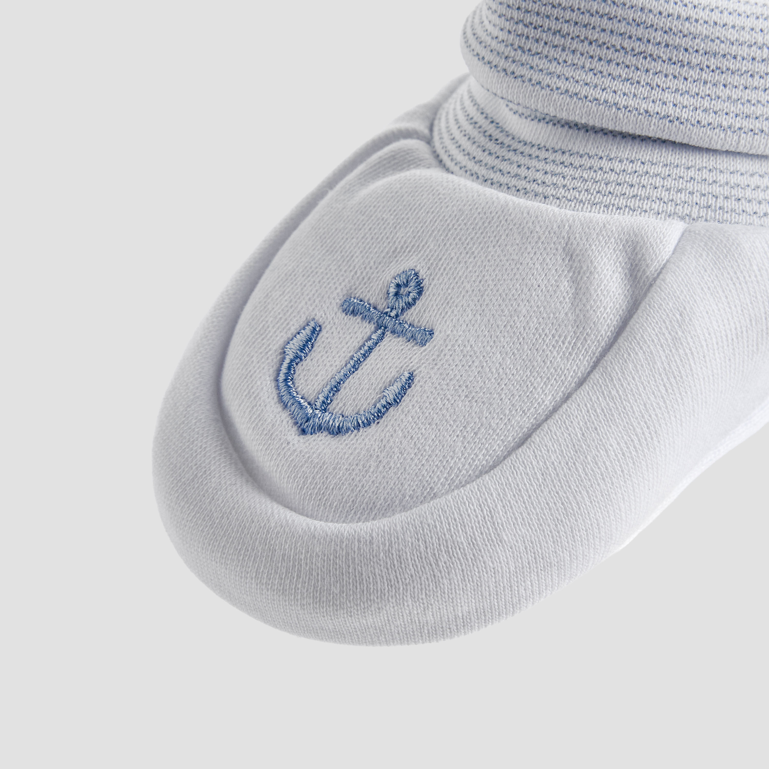 Pack of 2 Juniors Booties with Soft Knit, Nautical Design-baby-boys-shoes-booties-image-7