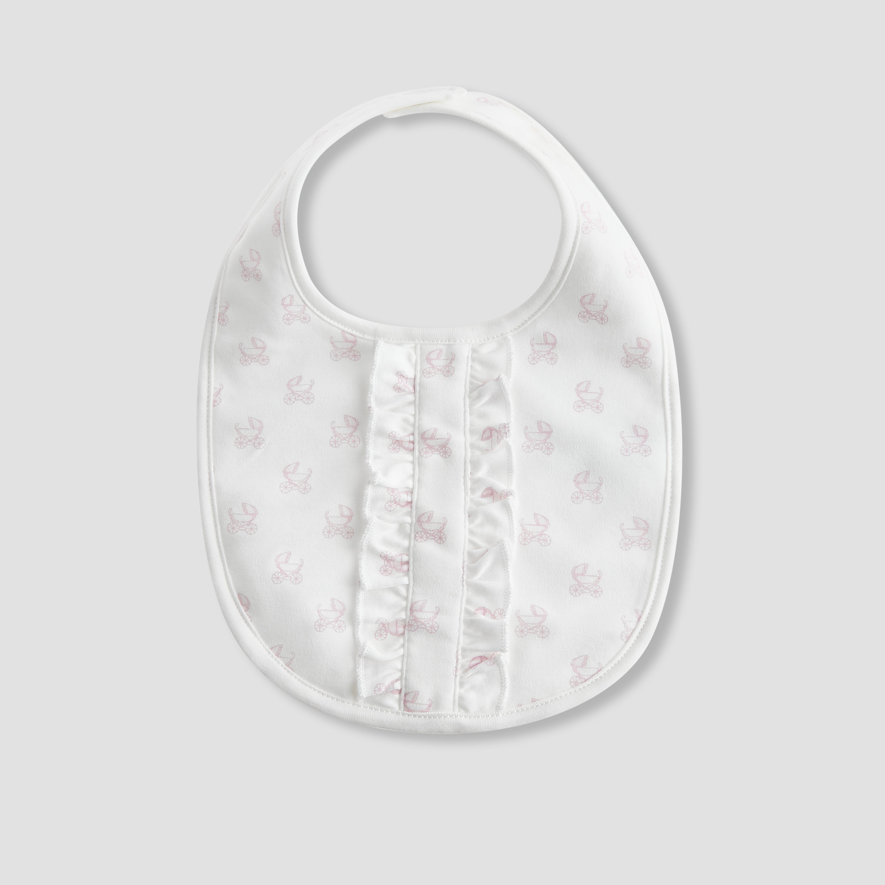 Giggles Printed Bib with Ruffle Detail-baby-feeding-bibs-image-1