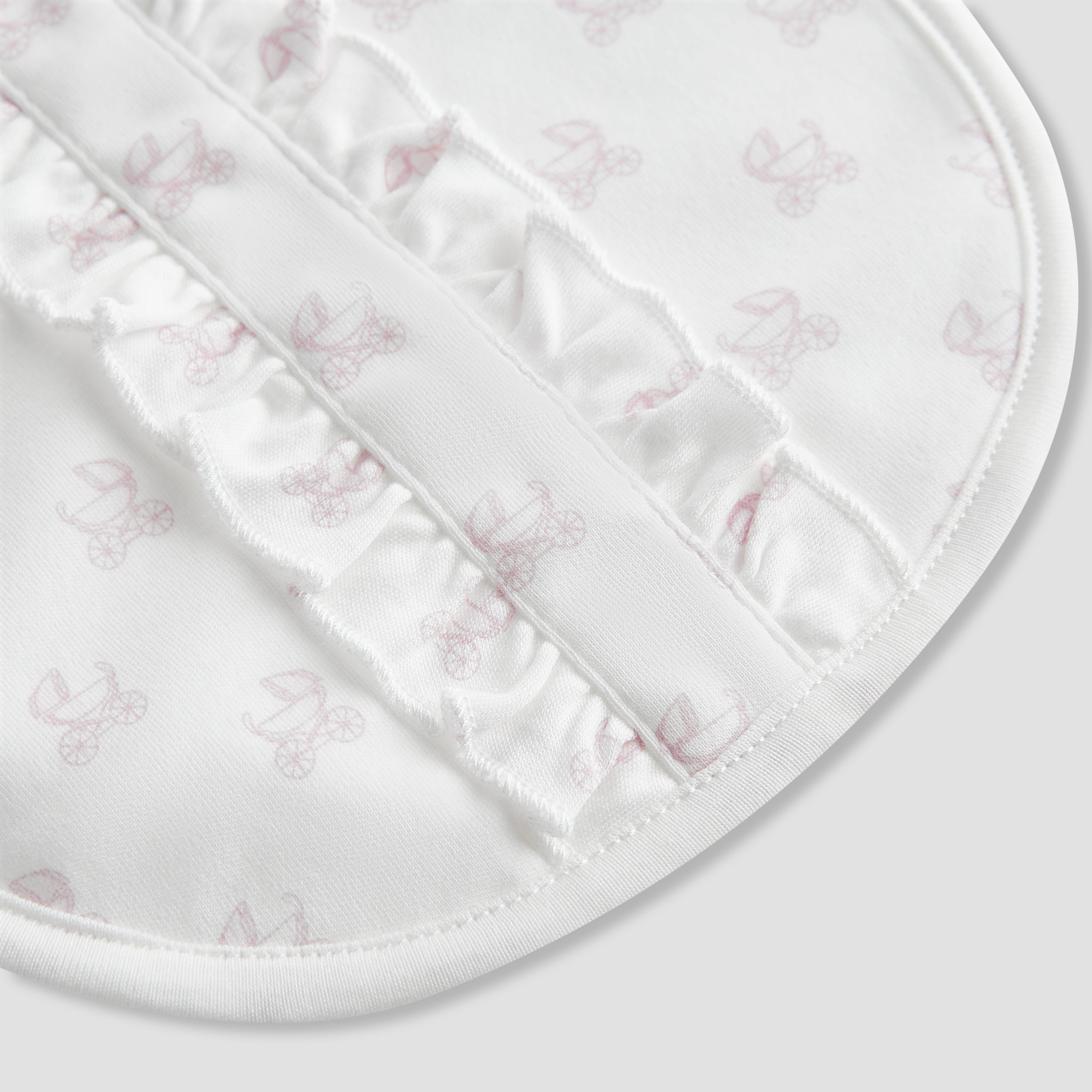 Giggles Printed Bib with Ruffle Detail-baby-feeding-bibs-image-3