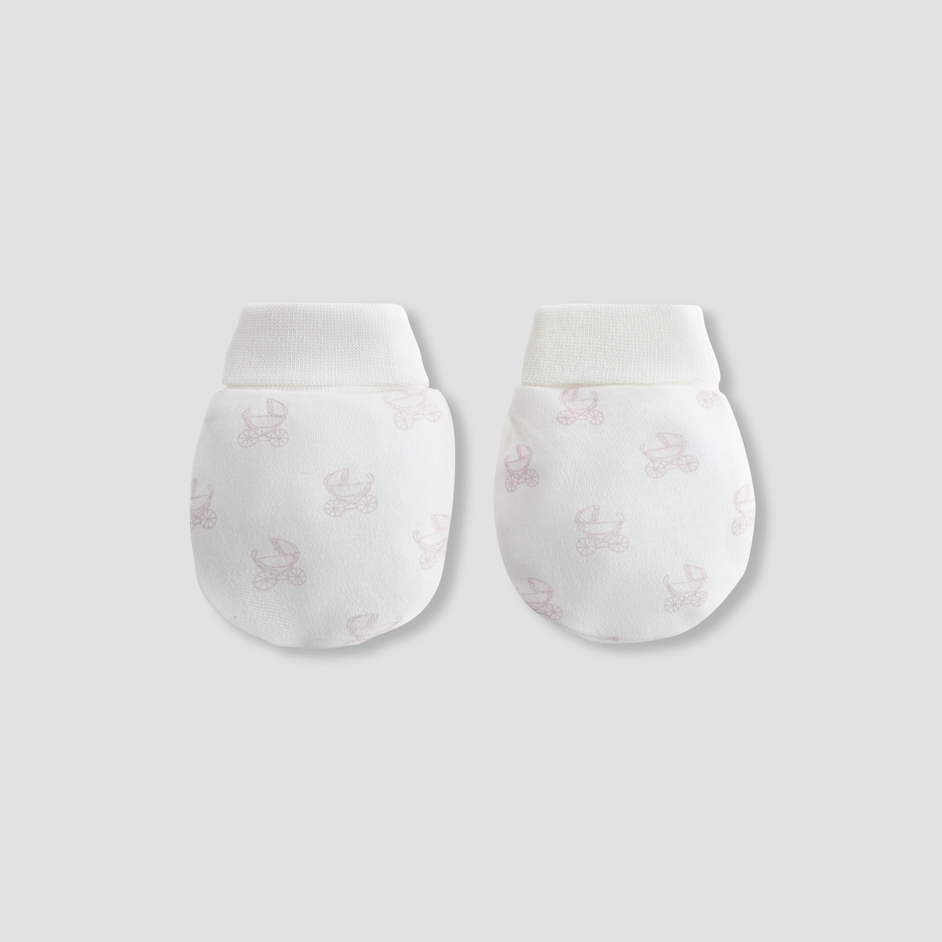 Giggles Pram Print Mittens-baby-girls-accessories-mittens-image-1