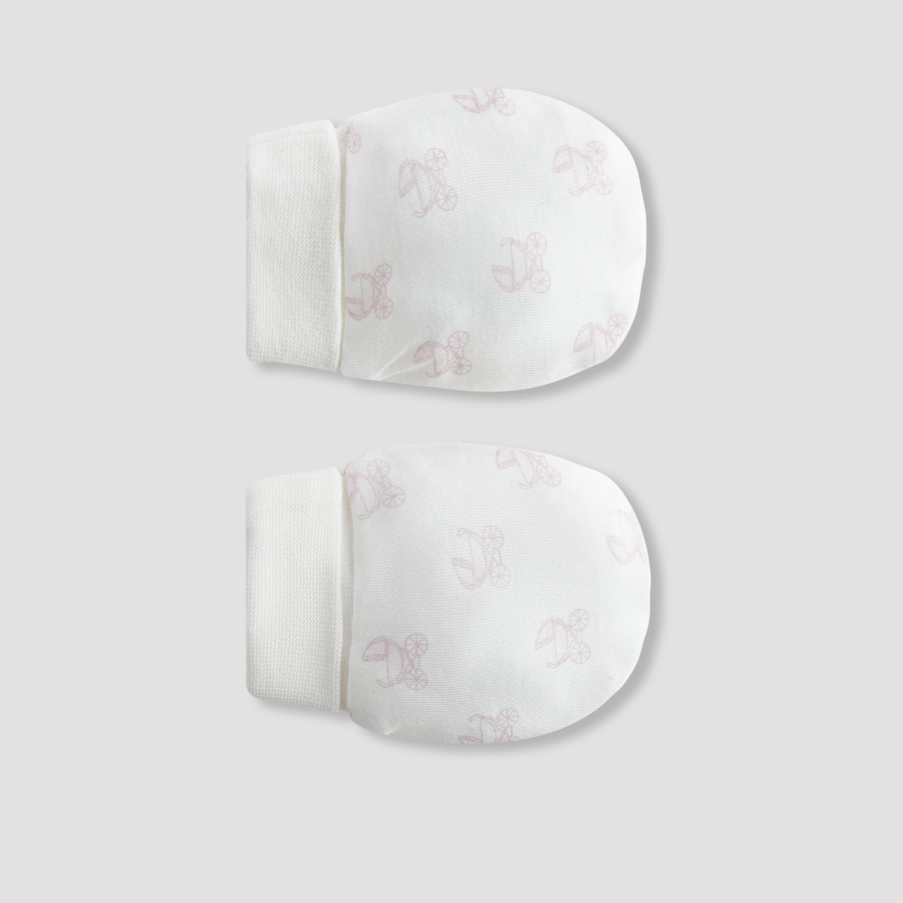 Giggles Pram Print Mittens-baby-girls-accessories-mittens-image-2