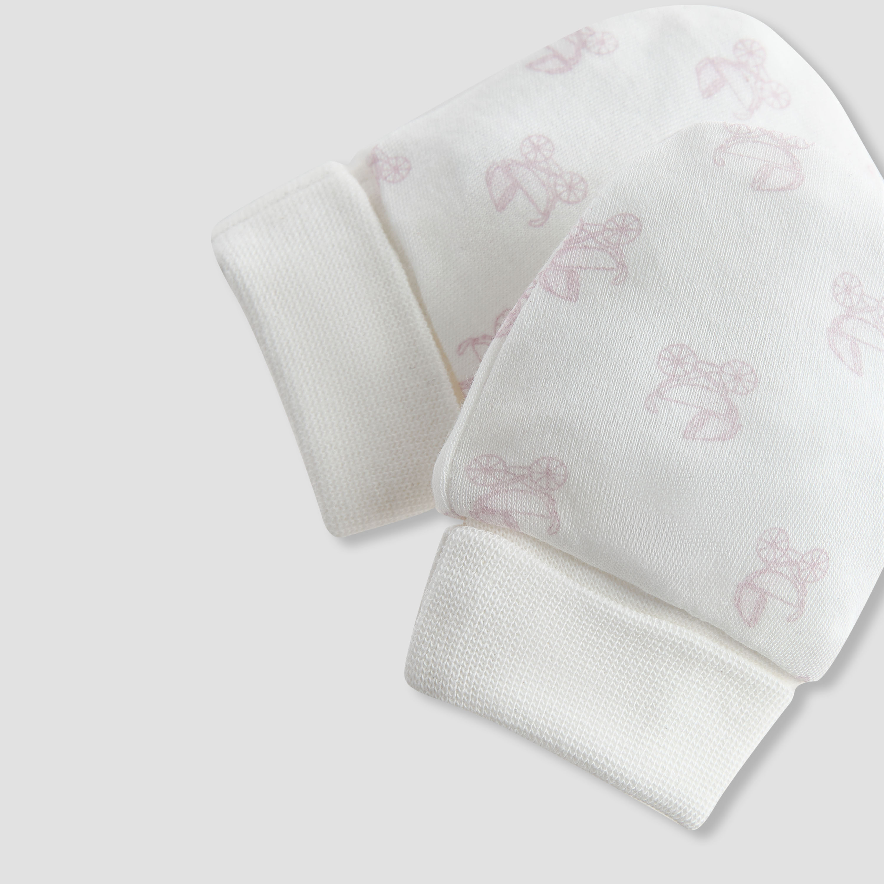 Giggles Pram Print Mittens-baby-girls-accessories-mittens-image-3