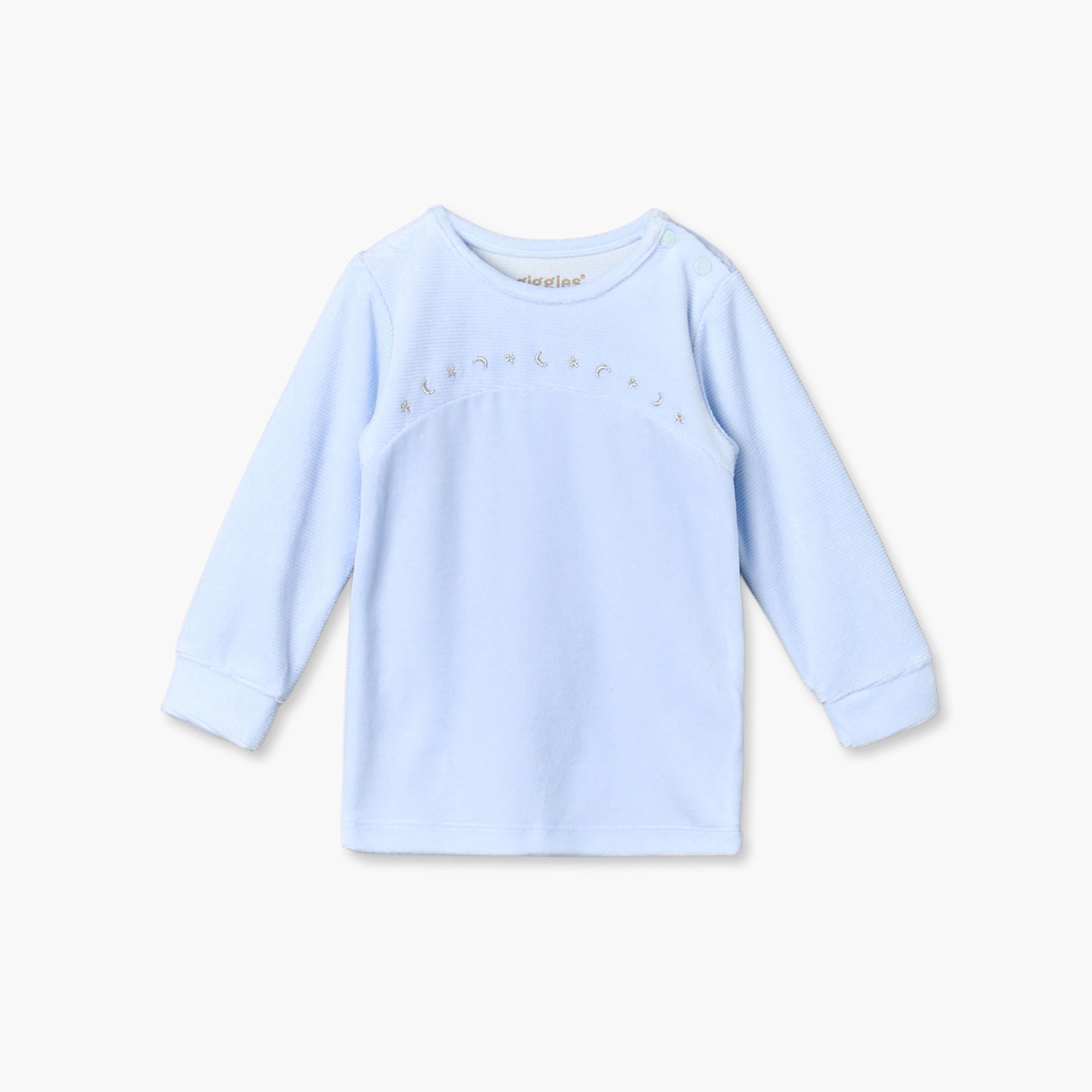 Giggles Cotton Crew Neck Long Sleeves Pyjama Set with Embroidery-baby-boys-clothing-nightwear-pyjamasets-image-2