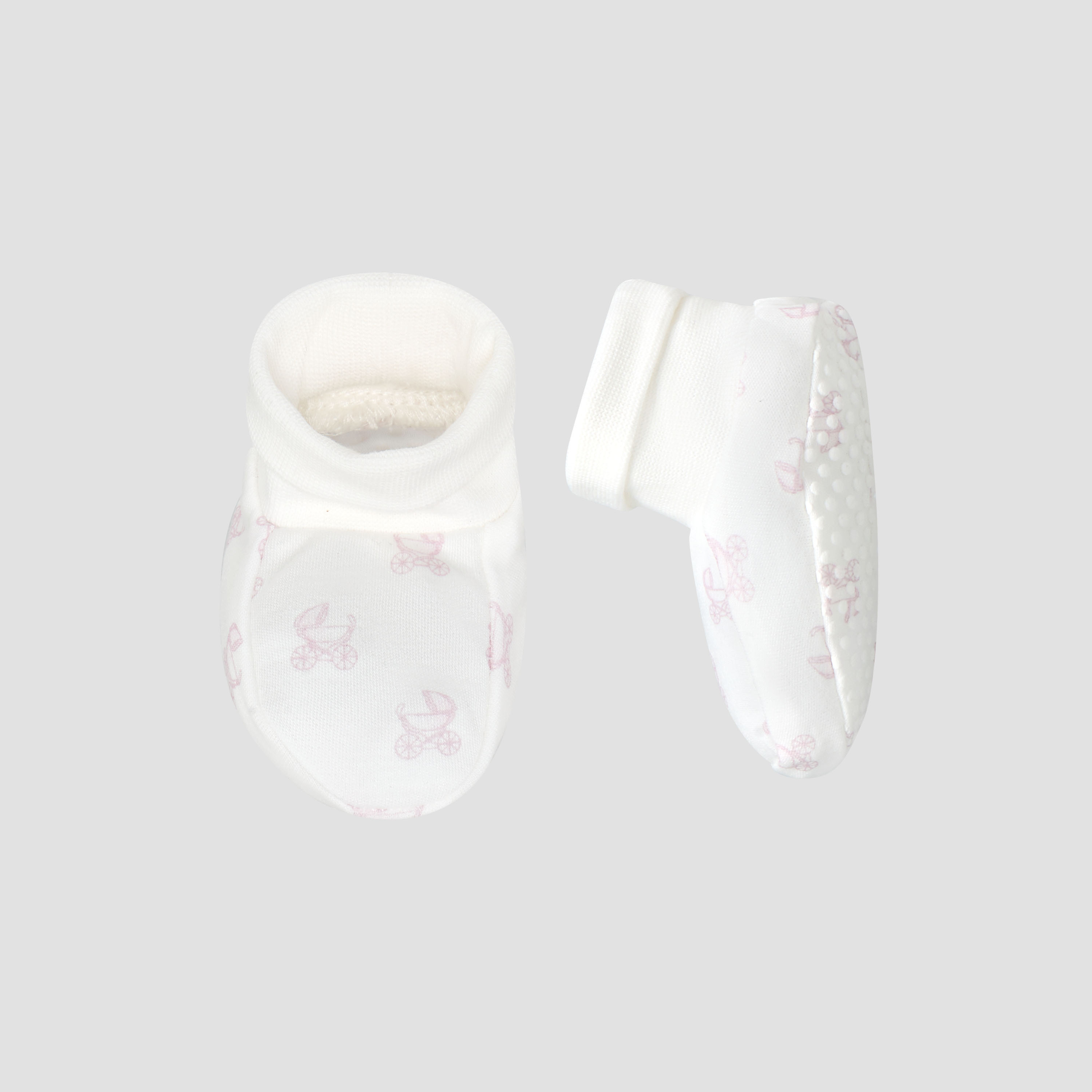Giggles Printed Booties-baby-girls-shoes-booties-image-1