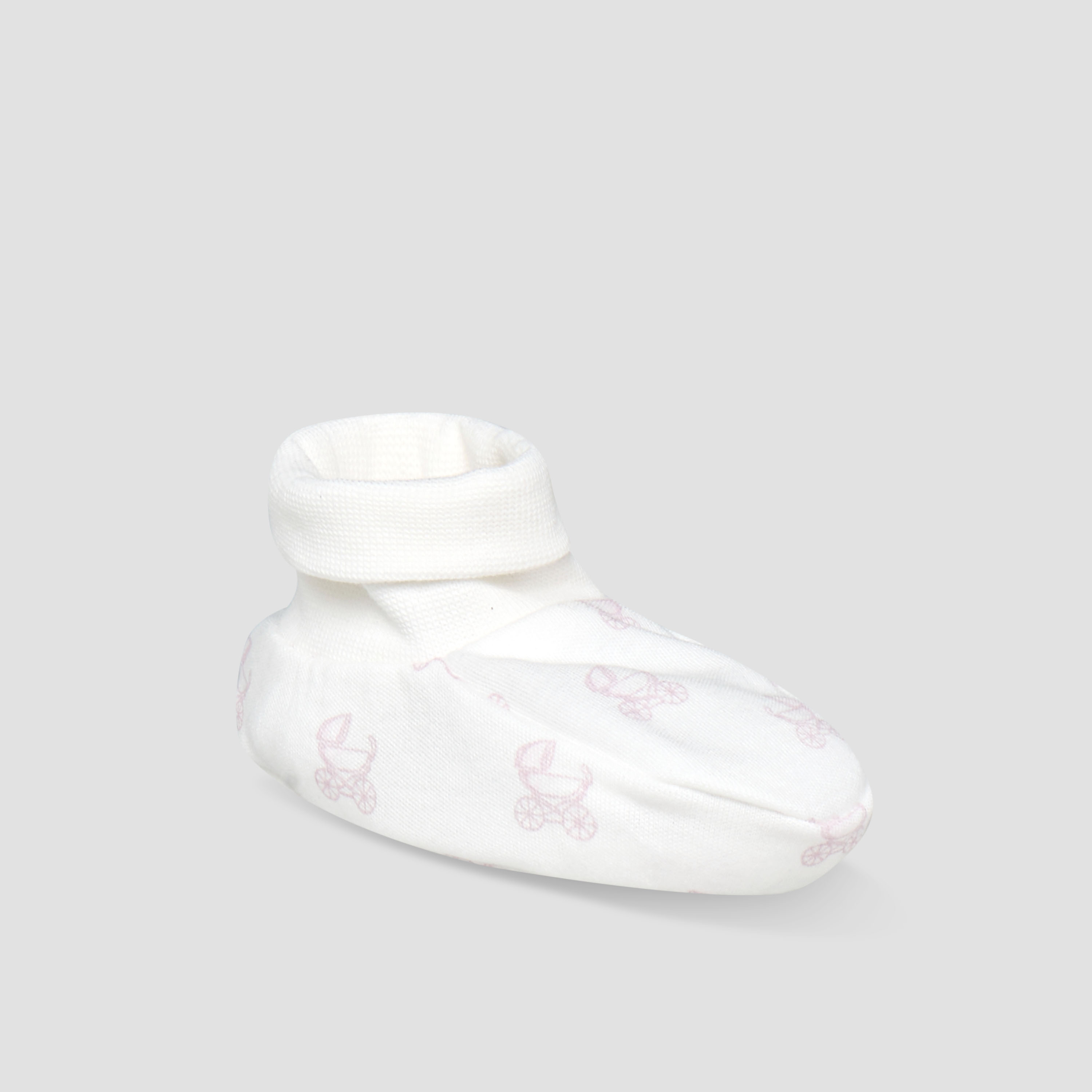 Giggles Printed Booties-baby-girls-shoes-booties-image-2