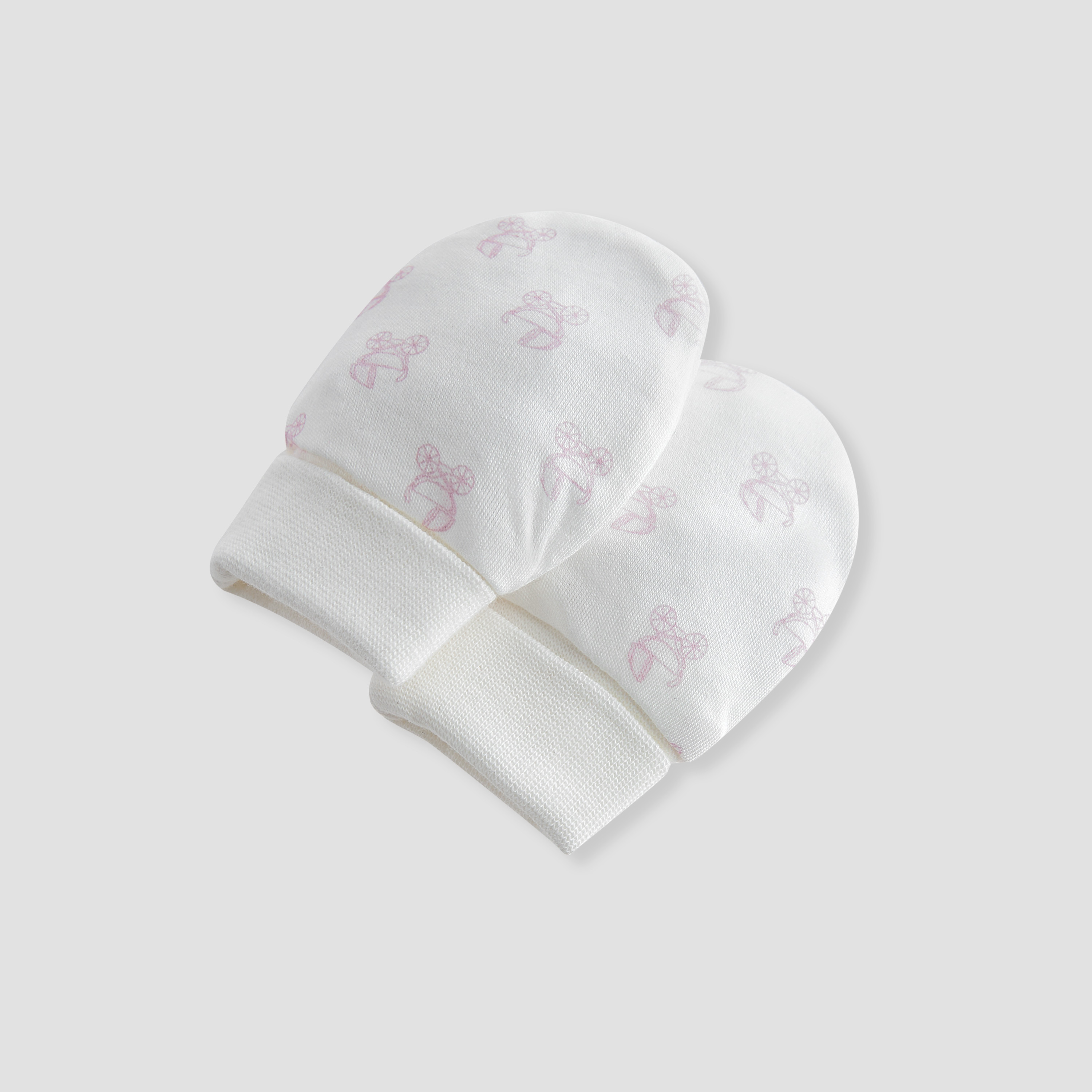 طقم قبعة بيني وقفازات وبوت بطبعات من جيجلز-baby-girls-accessories-caps-image-3