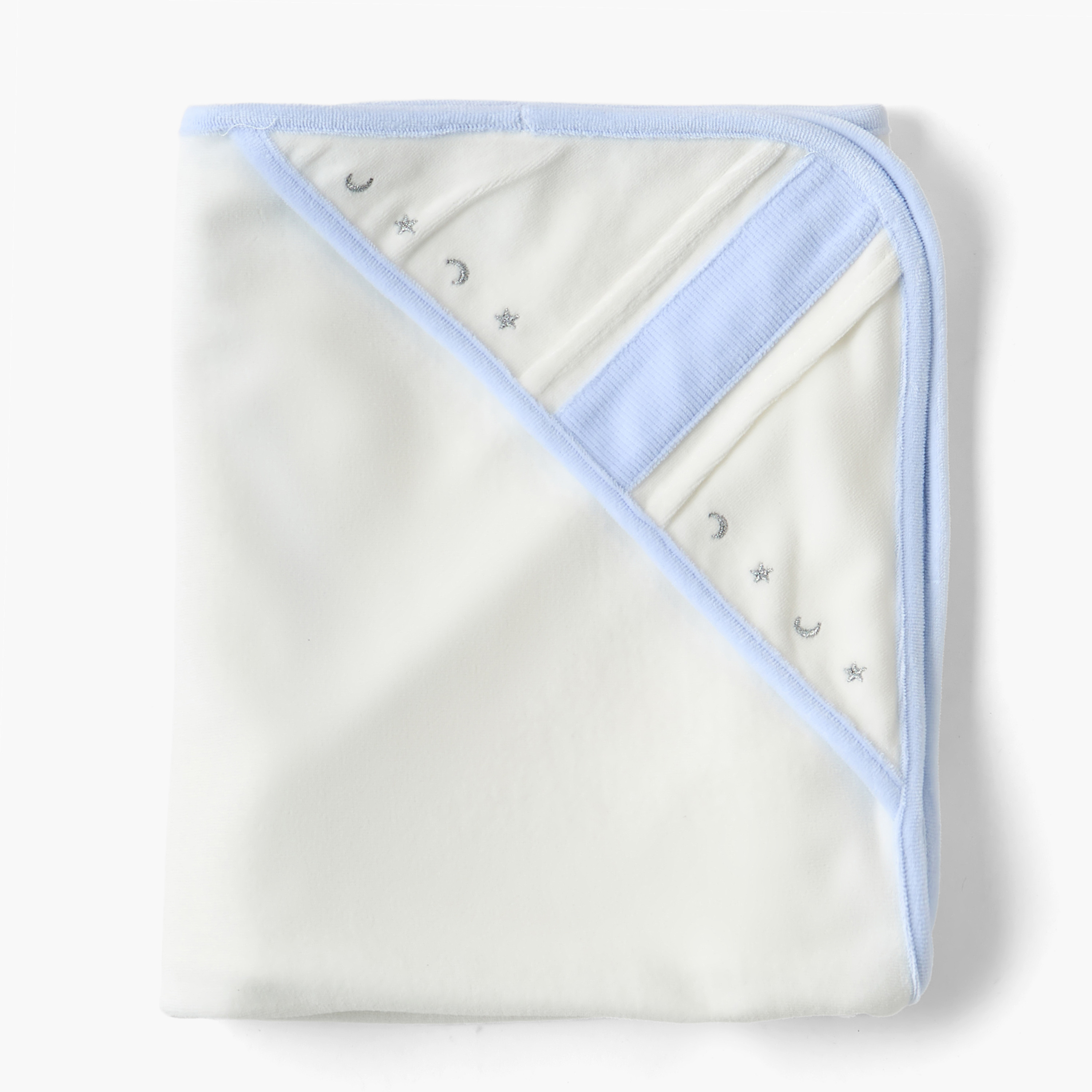 بطانية حديثي ولادة قطن بتطريز وقبعة من جيجلز-baby-nursery-blanketsandswaddles-receivingblankets-image-3