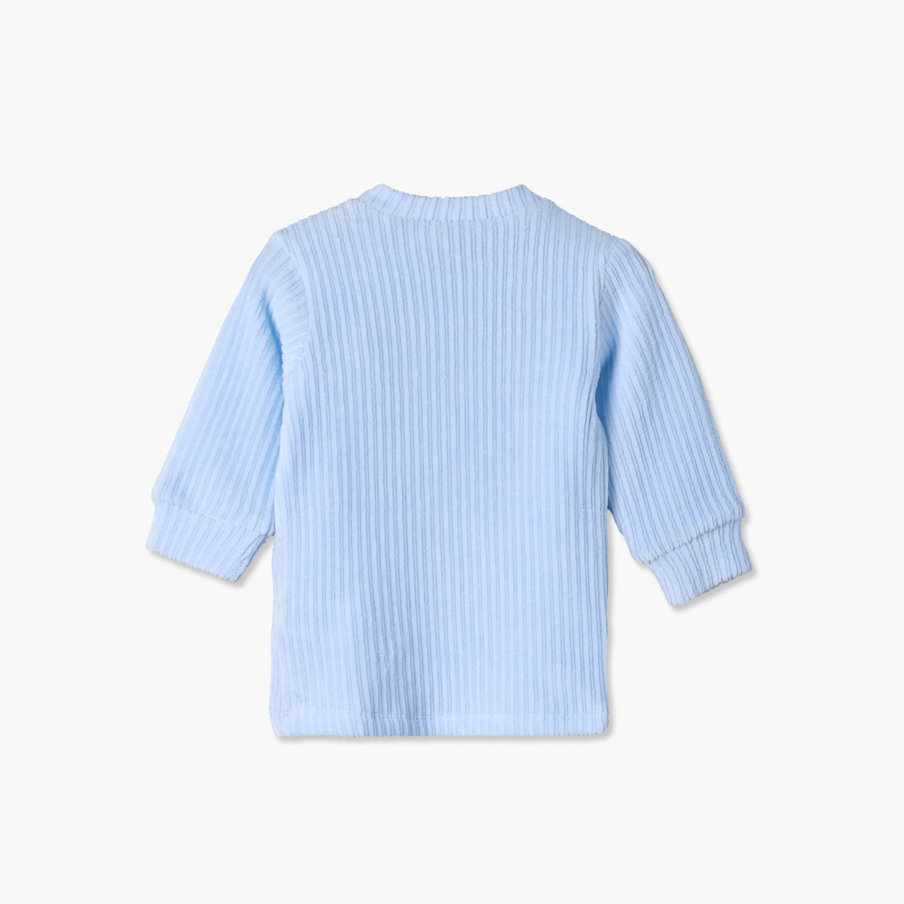 Juniors Crew Neck Long Sleeves Pyjama Set with Rail Engine Applique-baby-boys-clothing-nightwear-pyjamasets-image-5