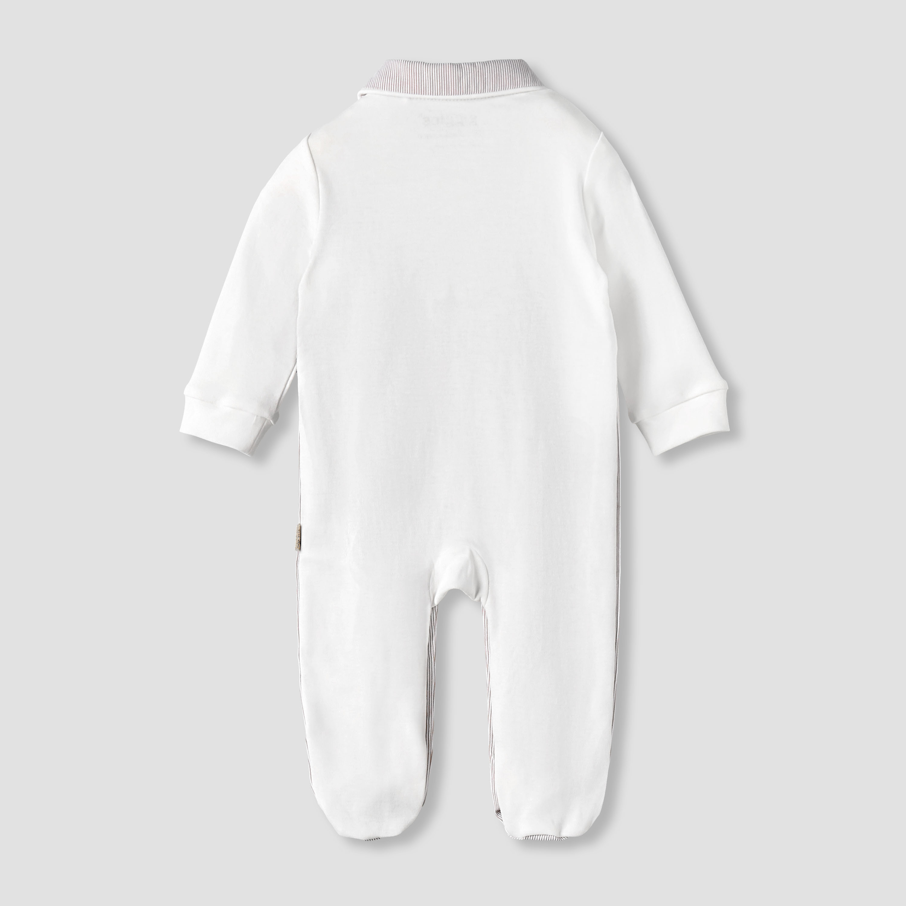 Giggles Cotton Collared Long Sleeves Sleepsuit with Snap Button Closure-baby-boys-clothing-nightwear-sleepsuits-image-3