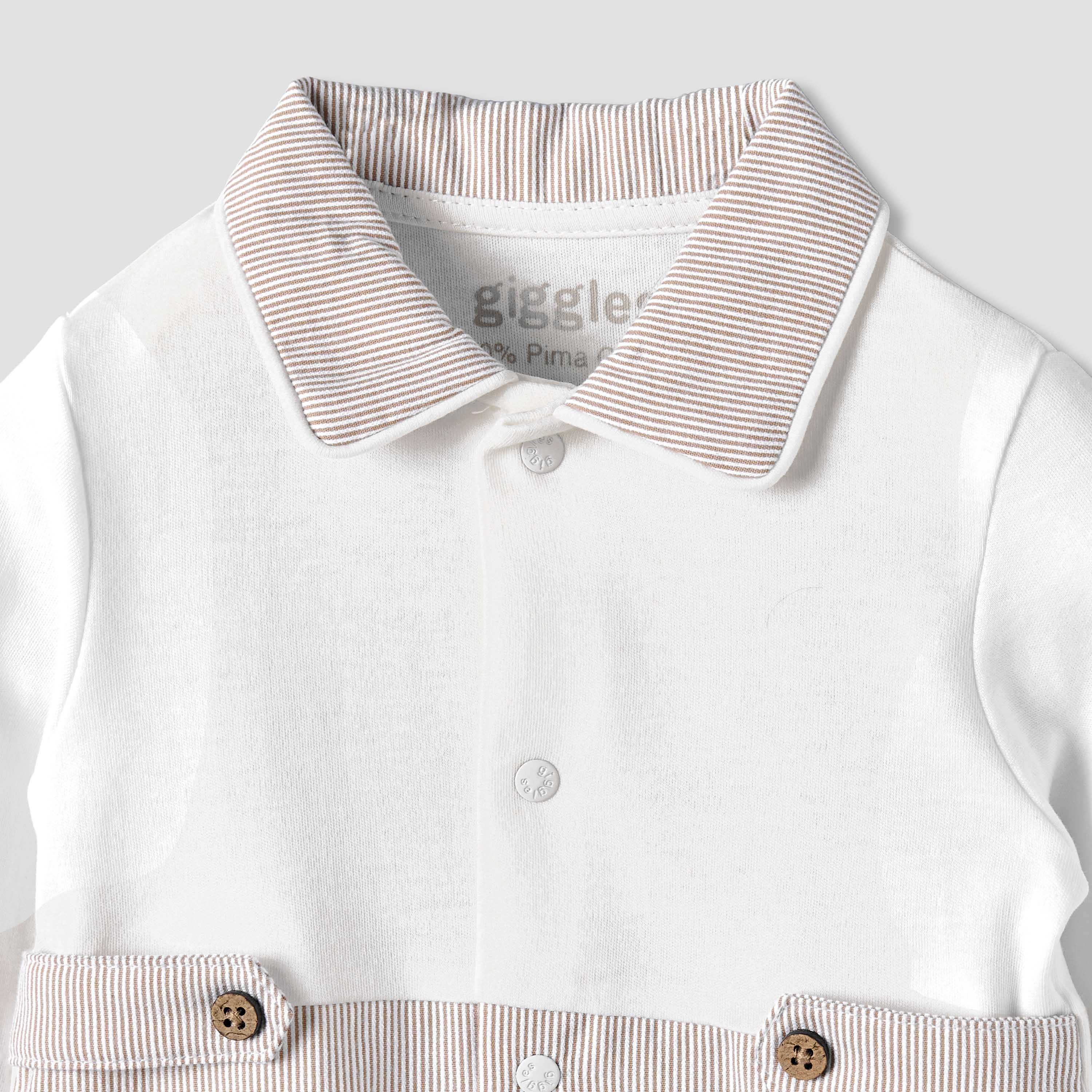 Giggles Cotton Collared Long Sleeves Sleepsuit with Snap Button Closure-baby-boys-clothing-nightwear-sleepsuits-image-4