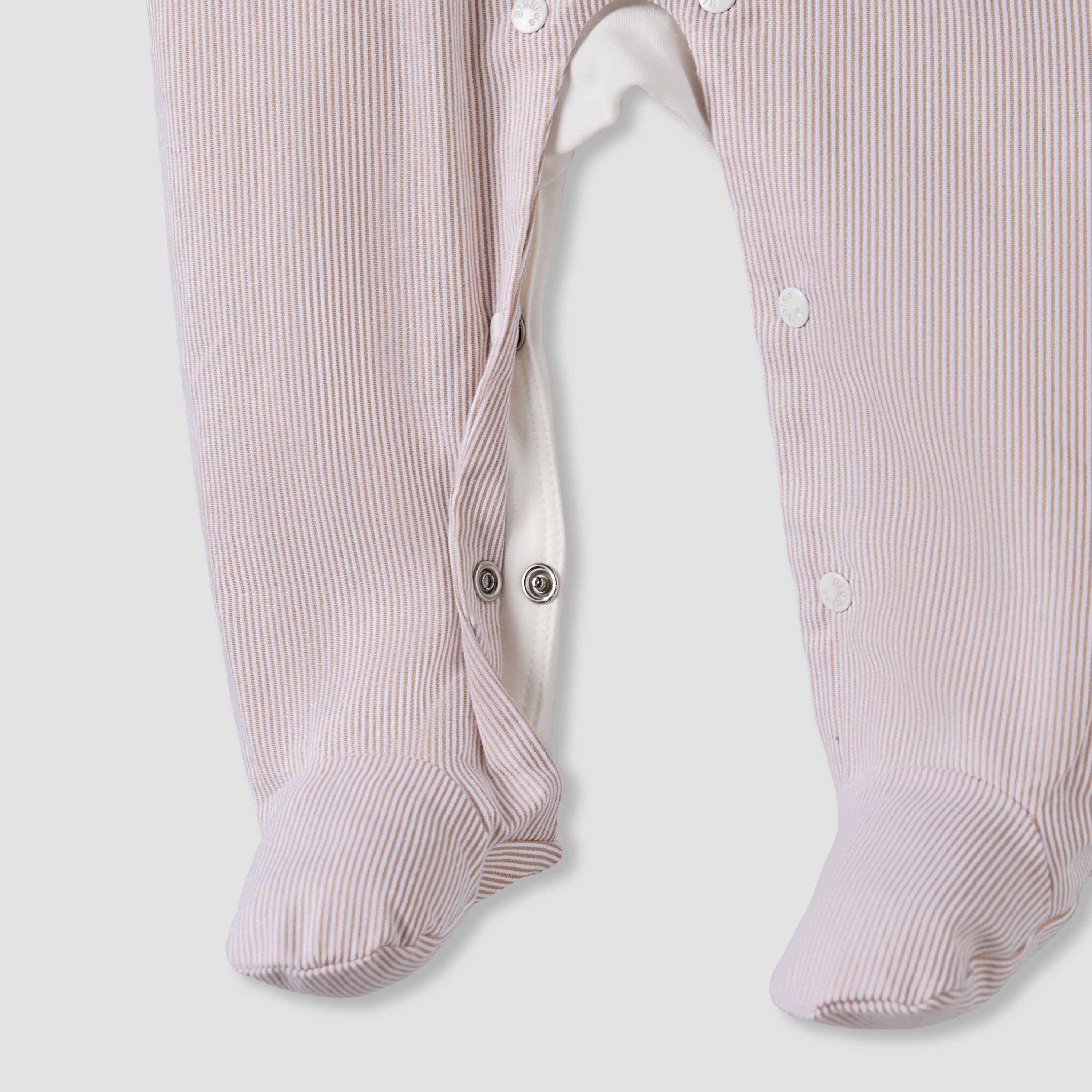 Giggles Cotton Collared Long Sleeves Sleepsuit with Snap Button Closure-baby-boys-clothing-nightwear-sleepsuits-image-5
