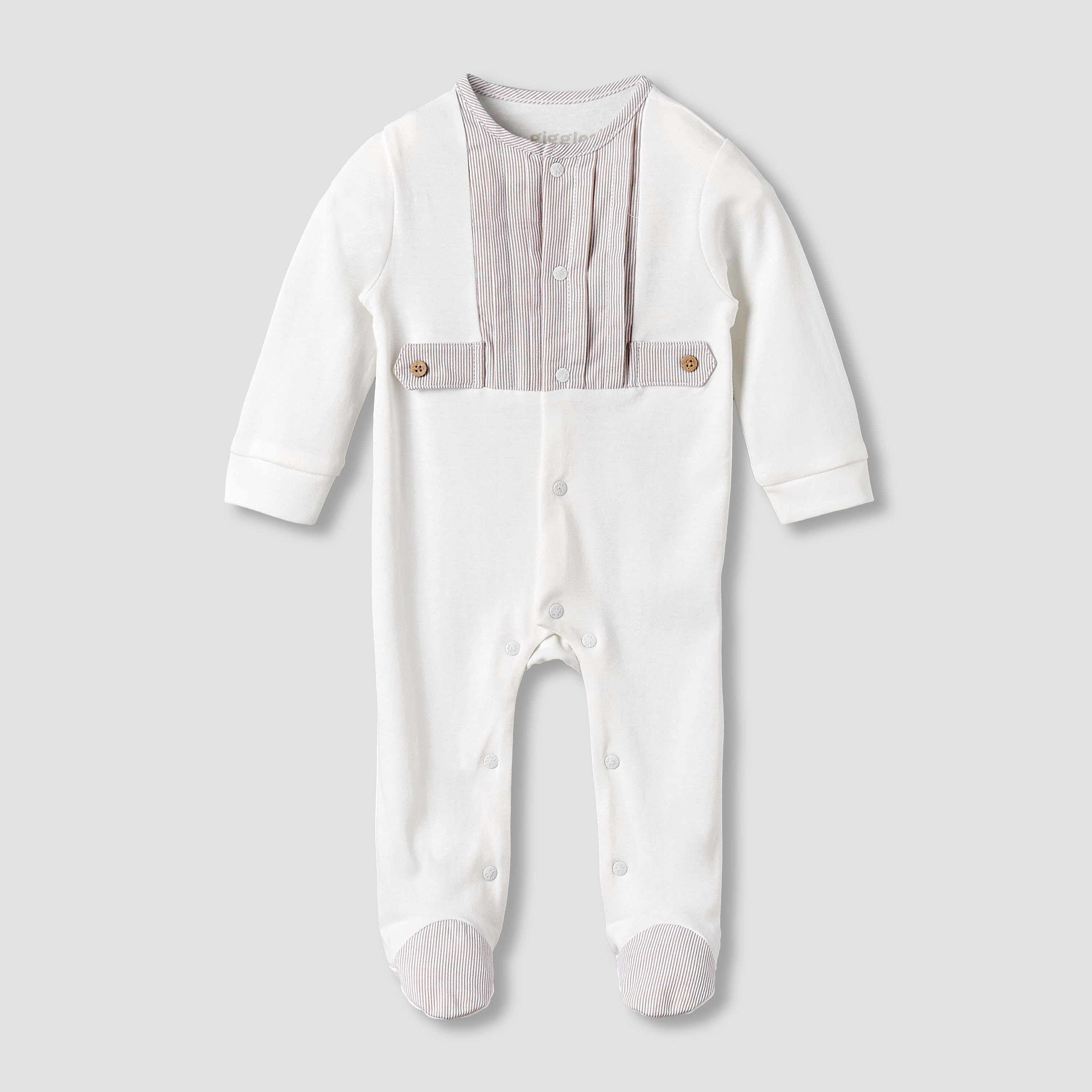 Giggles Cotton Round Neck Long Sleeves Sleepsuit with Snap Button Closure-baby-boys-clothing-nightwear-sleepsuits-image-2