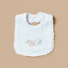 Giggles Floral Applique Bib with Snap Button Closure-Bibs and Burp Cloths-thumbnail-0