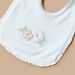 Giggles Floral Applique Bib with Snap Button Closure-Bibs and Burp Cloths-thumbnailMobile-1