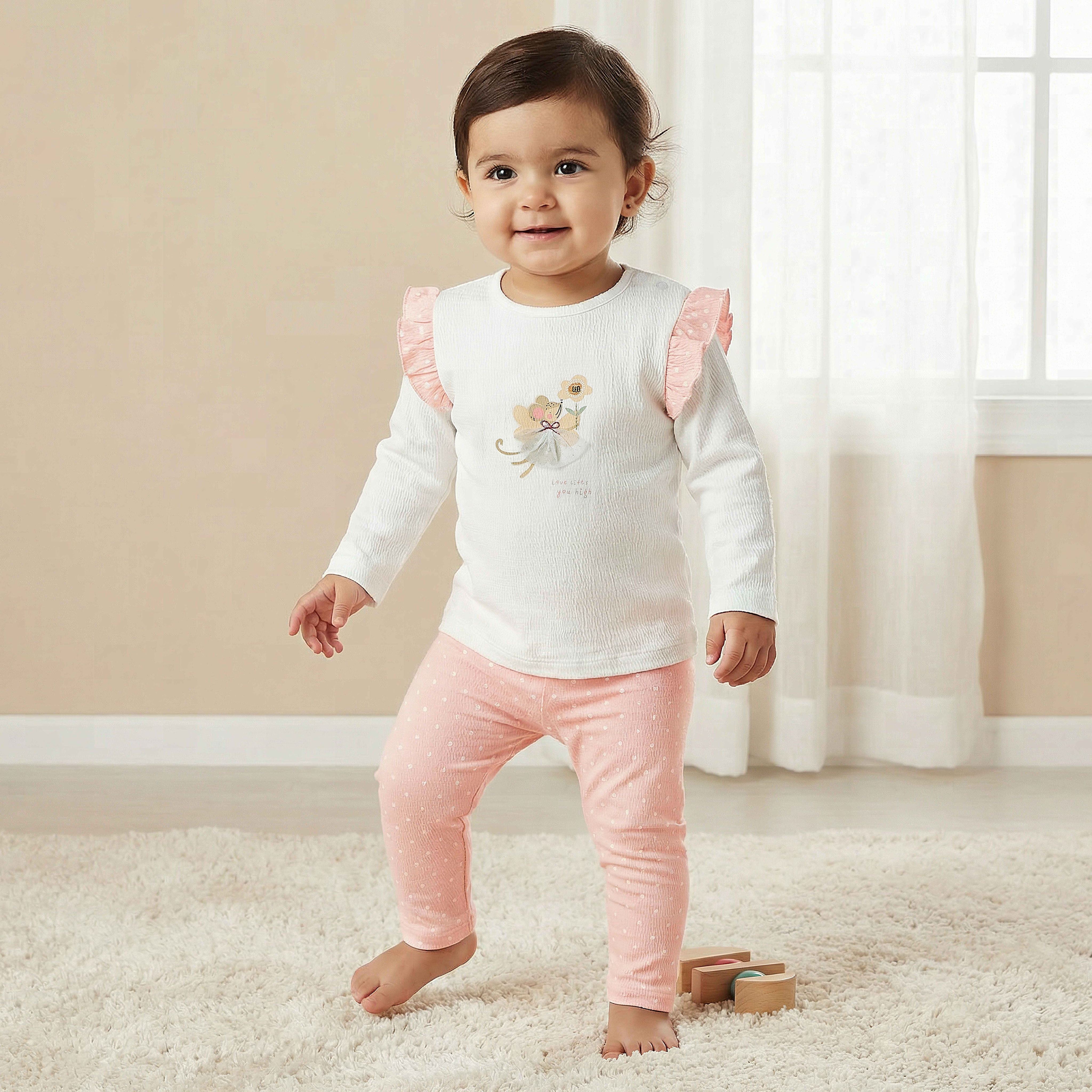 Juniors Cotton Round Neck Long Sleeves Pyjama Set with Graphic Print-baby-girls-clothing-nightwear-pyjamasets-image-1
