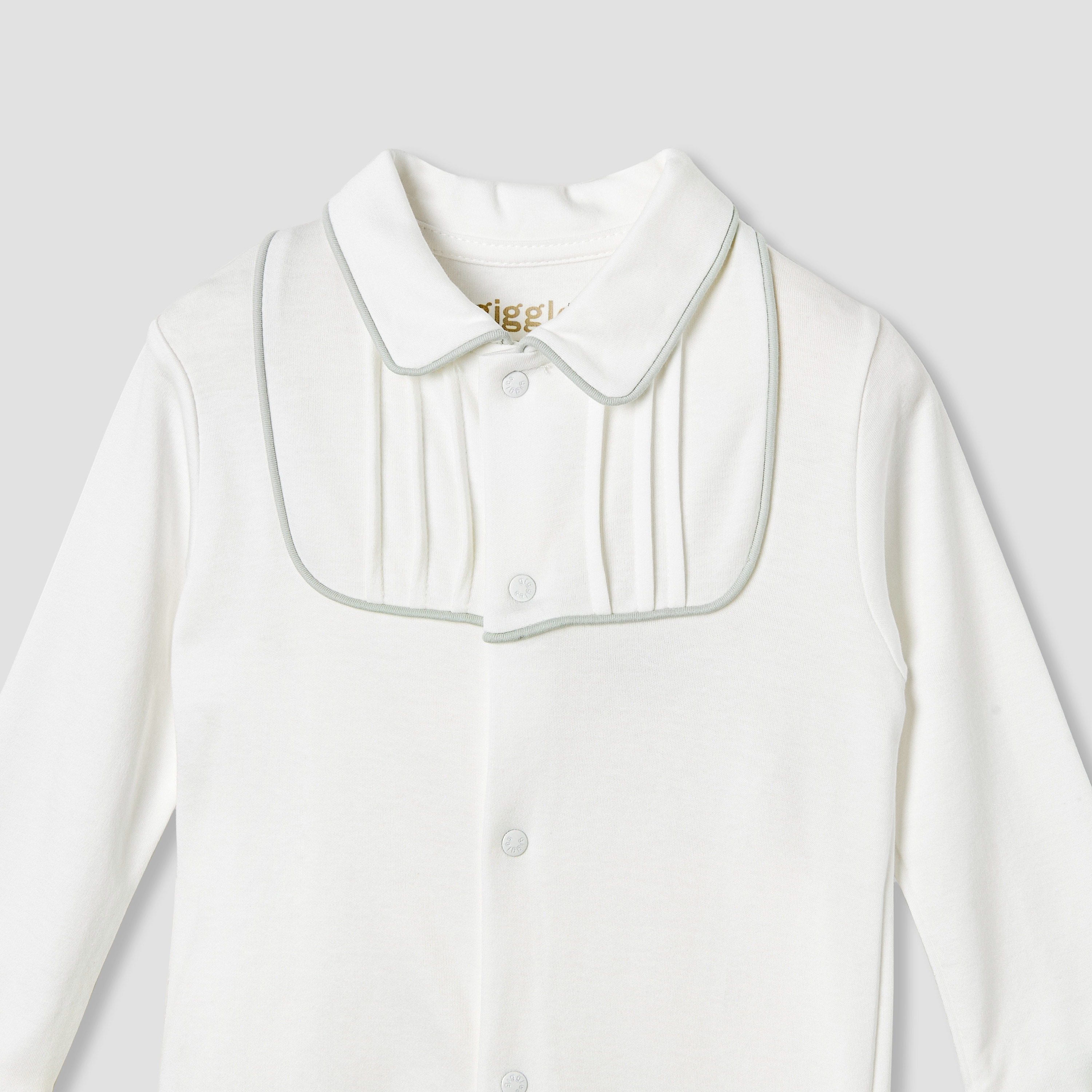 Giggles Pintuck Detail Collared Sleepsuit with Long Sleeves-baby-boys-clothing-nightwear-sleepsuits-image-3