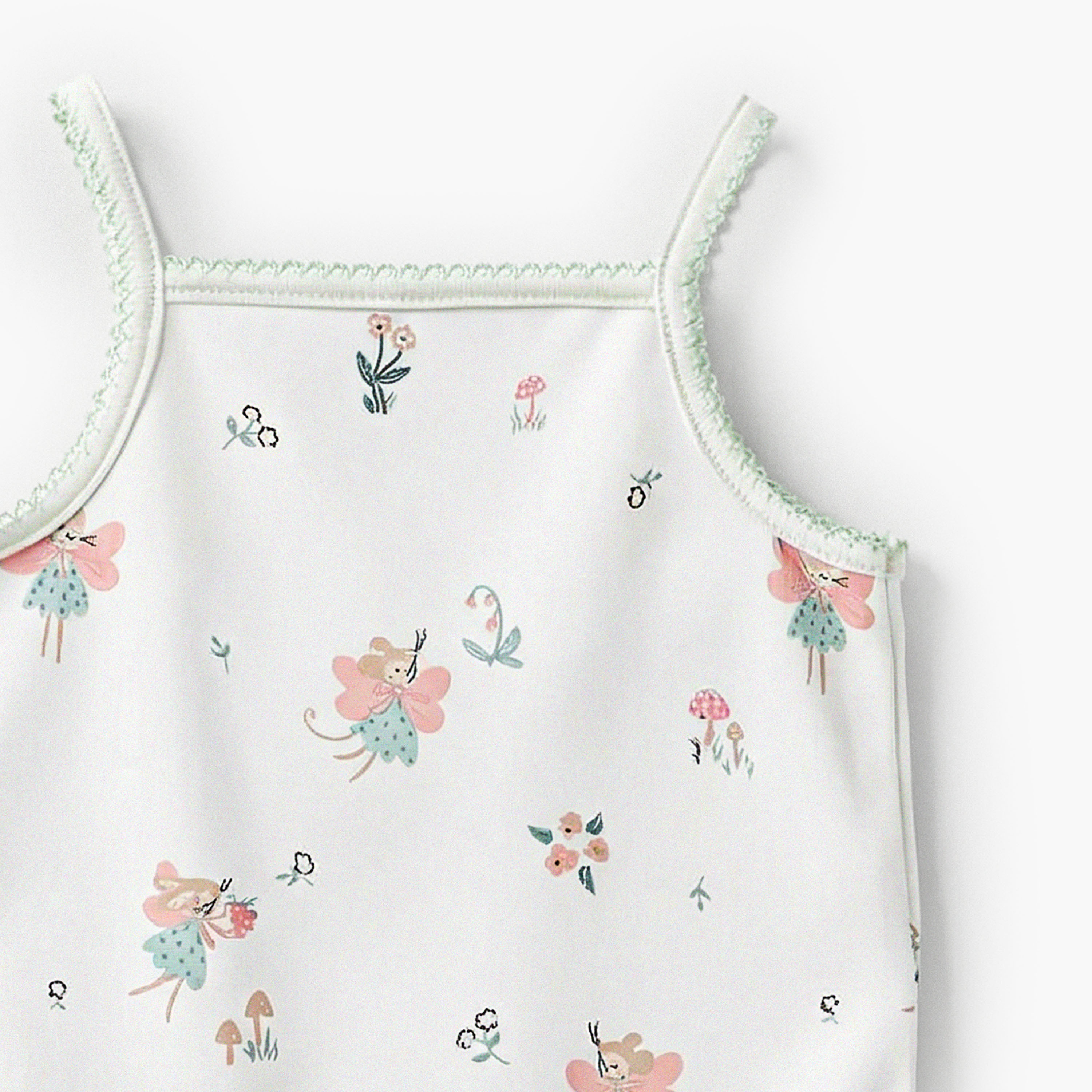 Pack of 2 Juniors Square Neck Strappy Bodysuit with Print-baby-girls-clothing-bodysuits-image-4