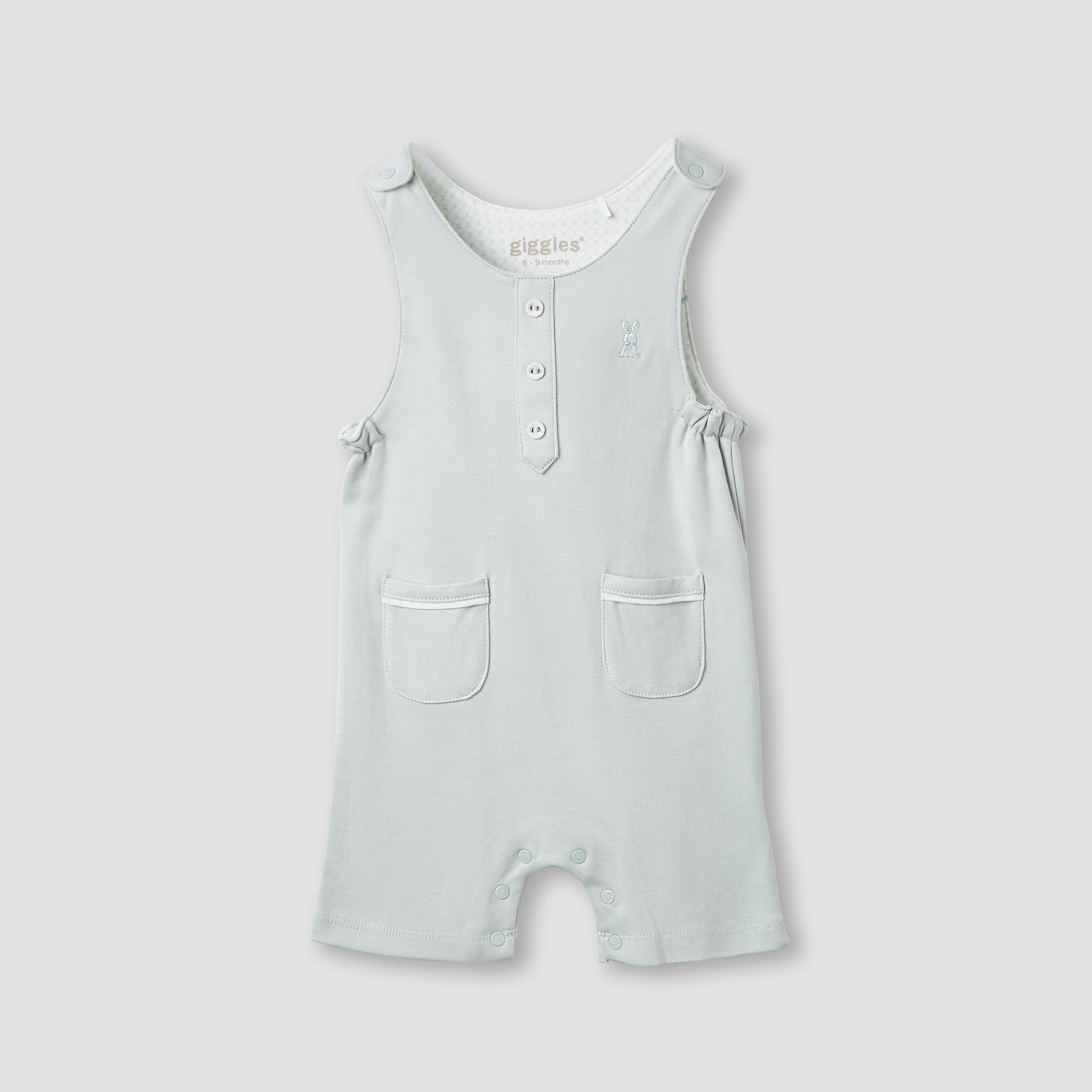 Giggles Solid T-shirt and Dungaree Set-baby-boys-clothing-setsandcoords-image-2