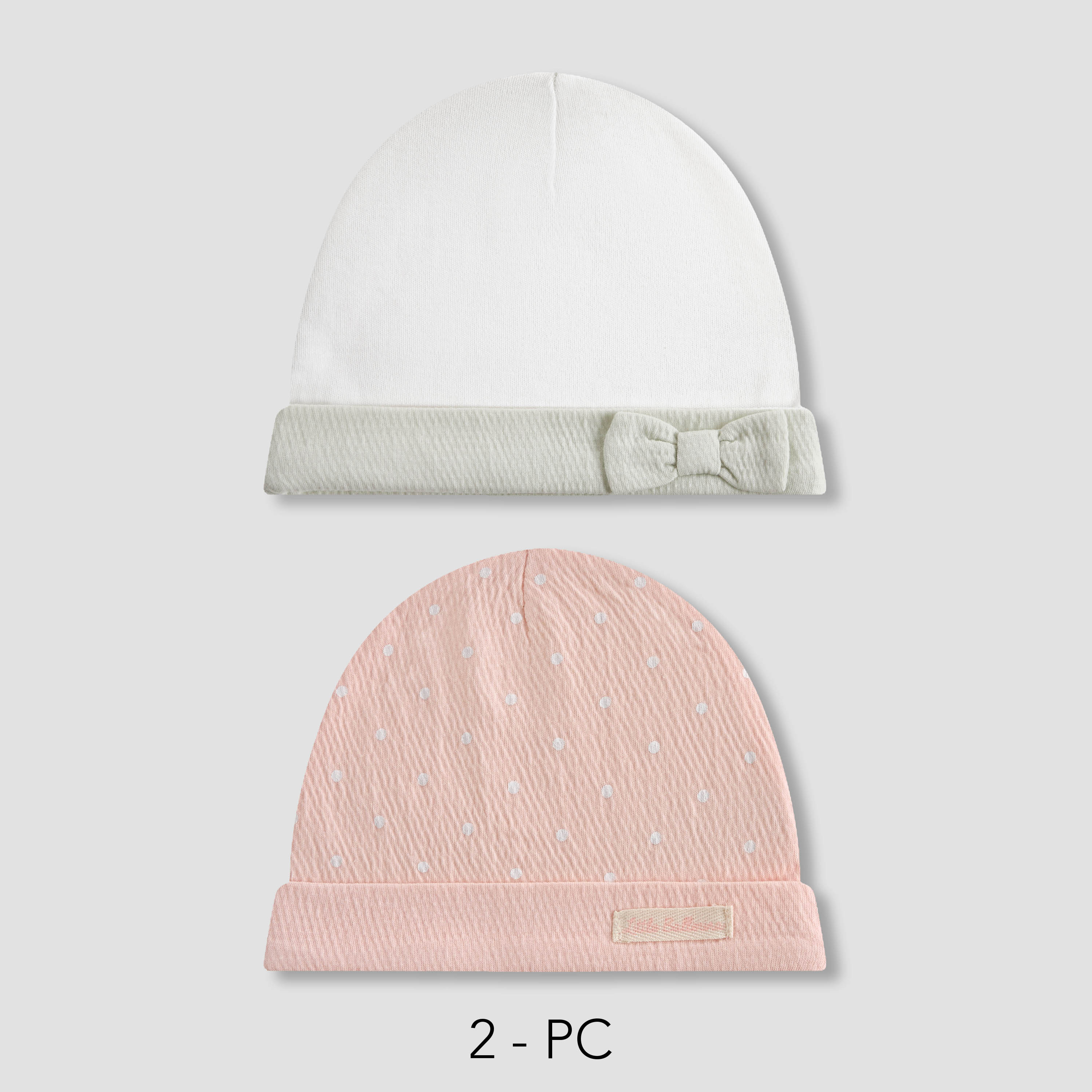 كابات بطبعات منوعة من جونيورز - طقم من قطعتين-baby-girls-accessories-caps-image-1