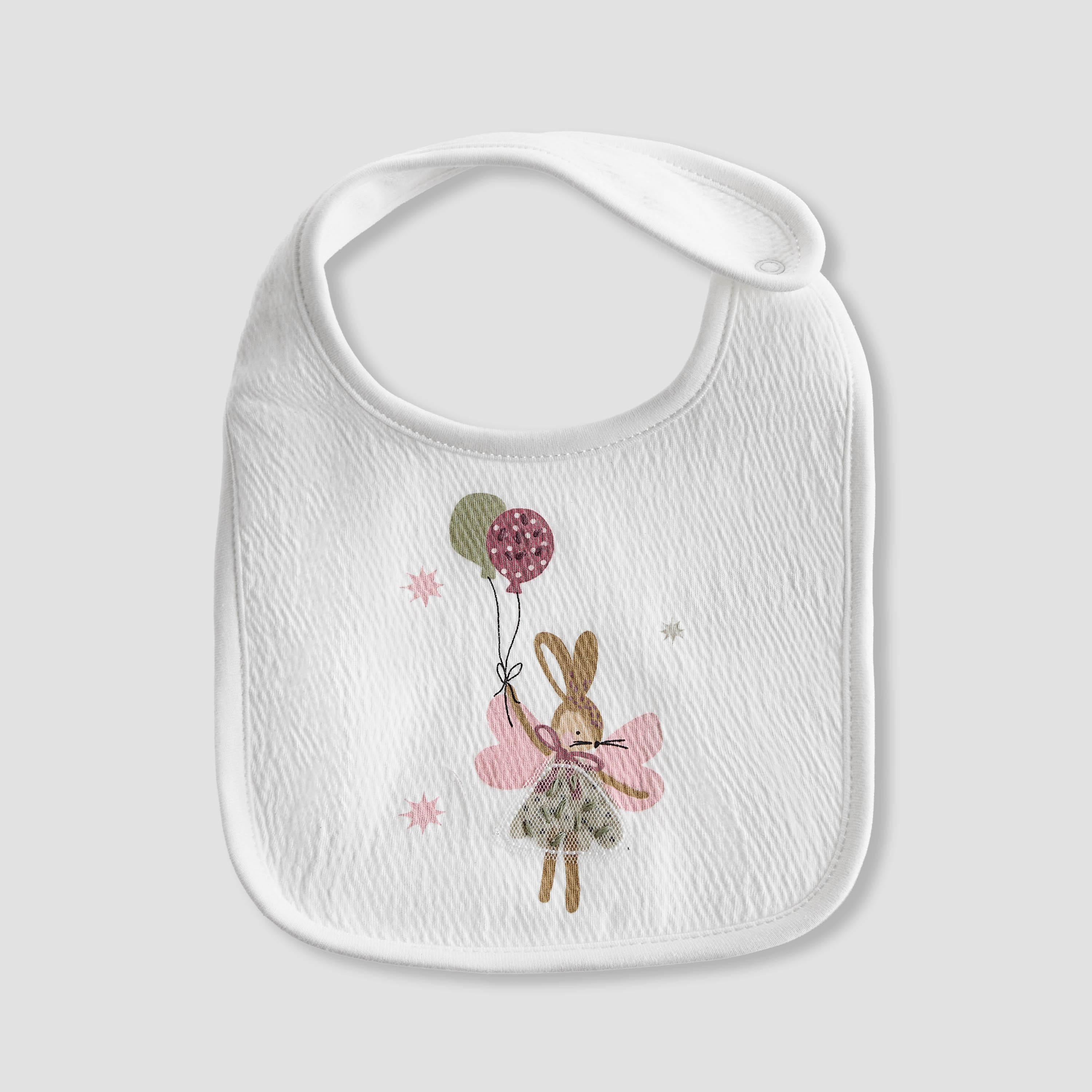 Pack of 2 Juniors Baby Bib with Snap Button Closure-baby-feeding-bibs-image-2
