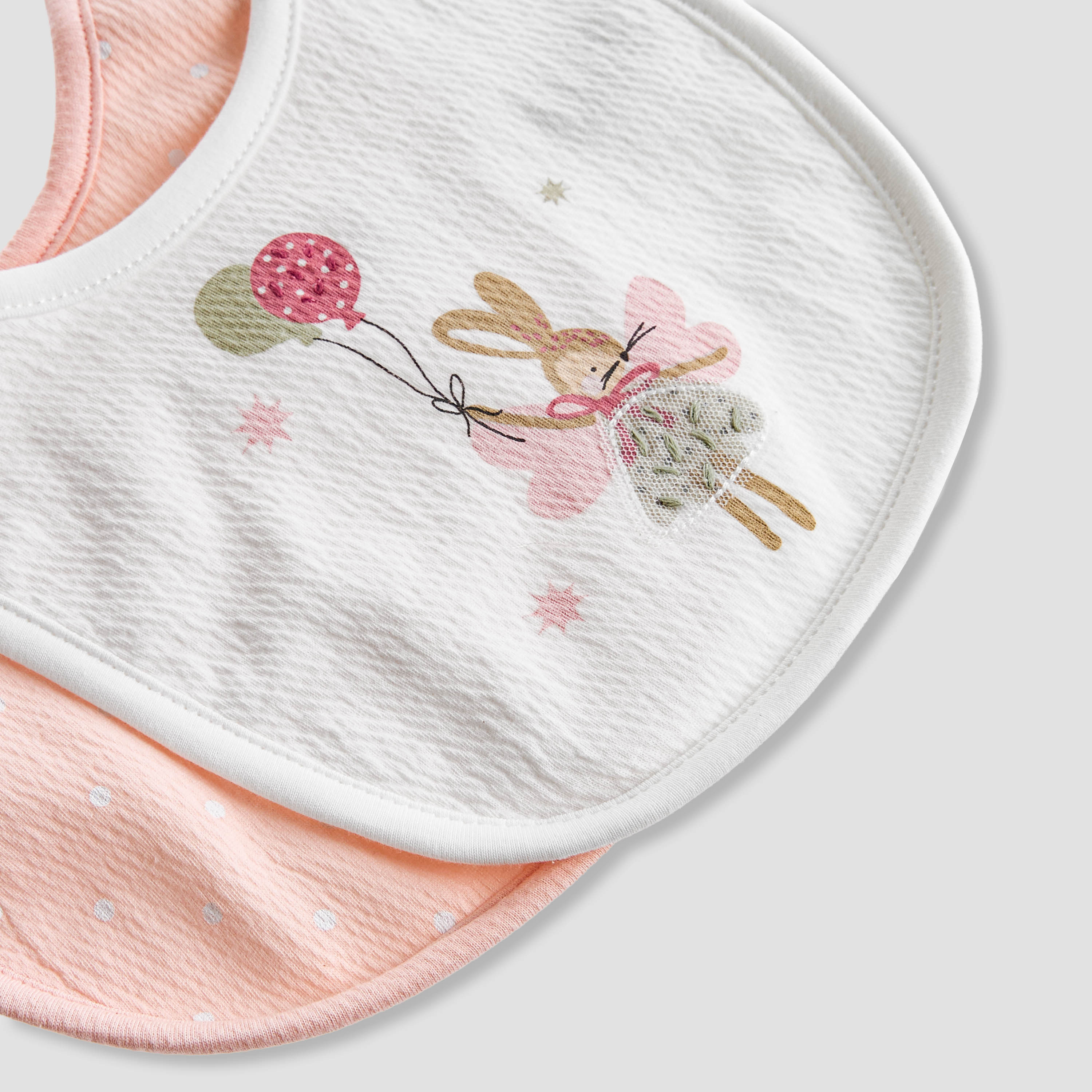 Pack of 2 Juniors Baby Bib with Snap Button Closure-baby-feeding-bibs-image-5