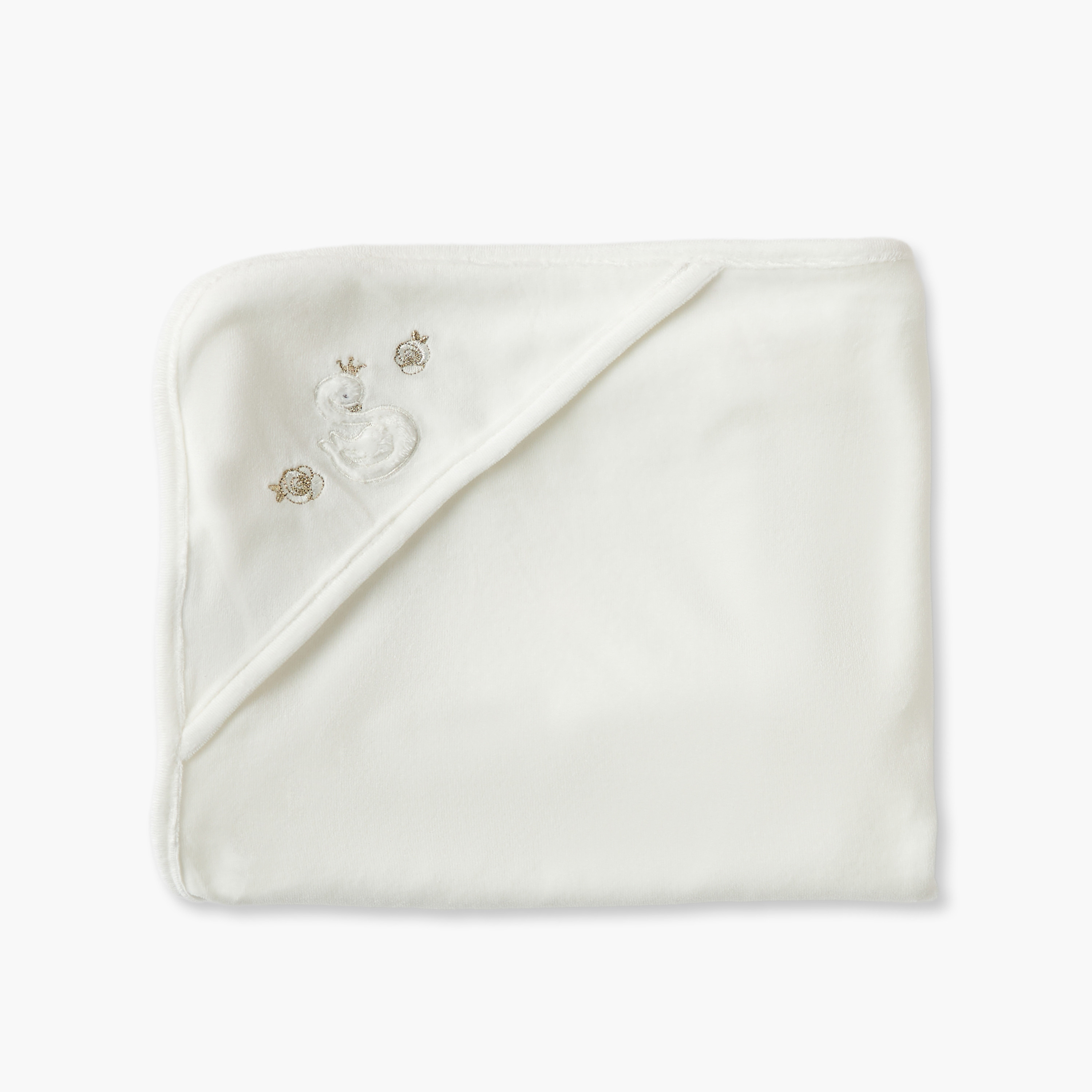 بطانية حديثي ولادة قطن مطرزة بقبعة من جيجلز-baby-nursery-blanketsandswaddles-receivingblankets-image-3