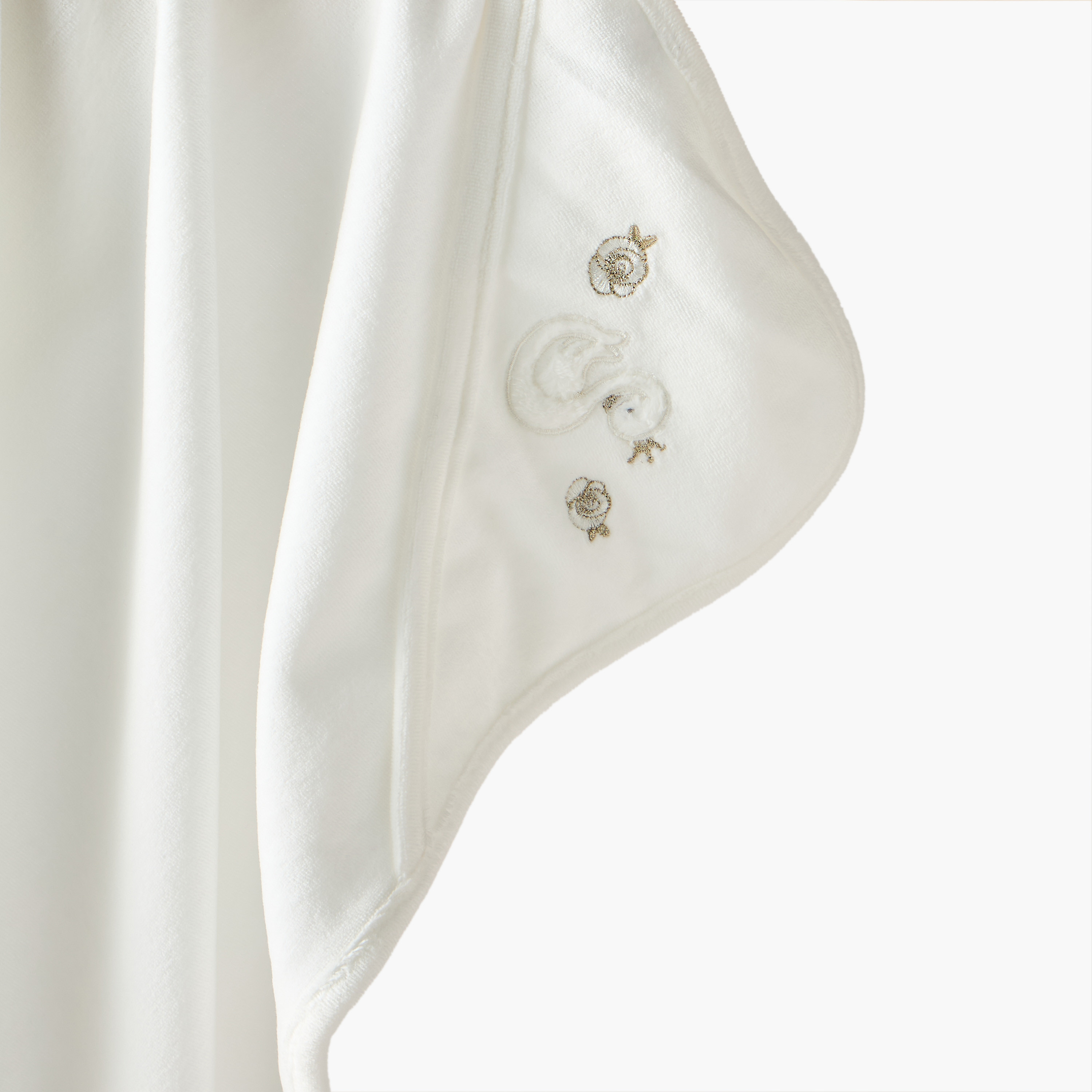 بطانية حديثي ولادة قطن مطرزة بقبعة من جيجلز-baby-nursery-blanketsandswaddles-receivingblankets-image-4