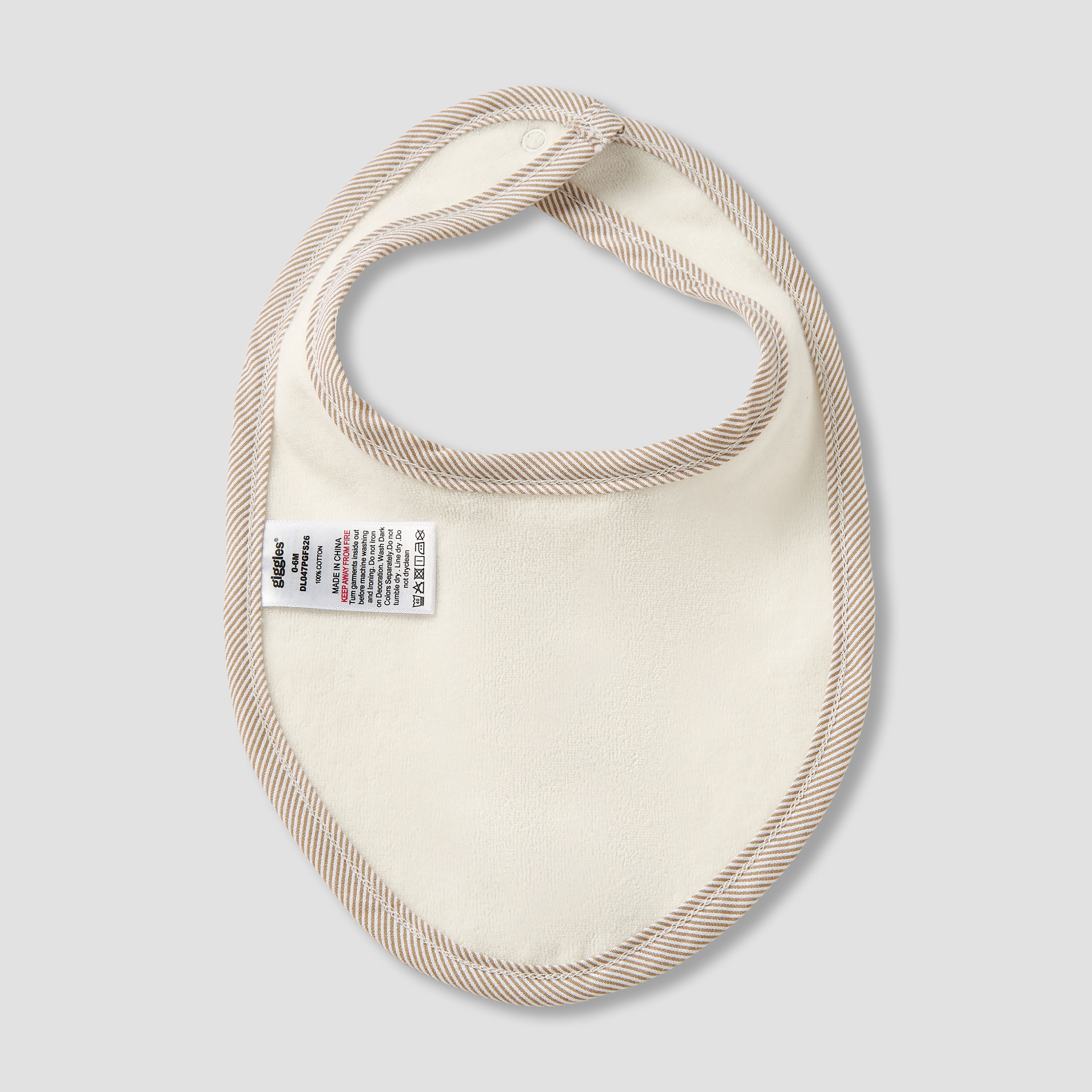 Giggles Baby Bib with Snap Button Closure-baby-feeding-bibs-image-2