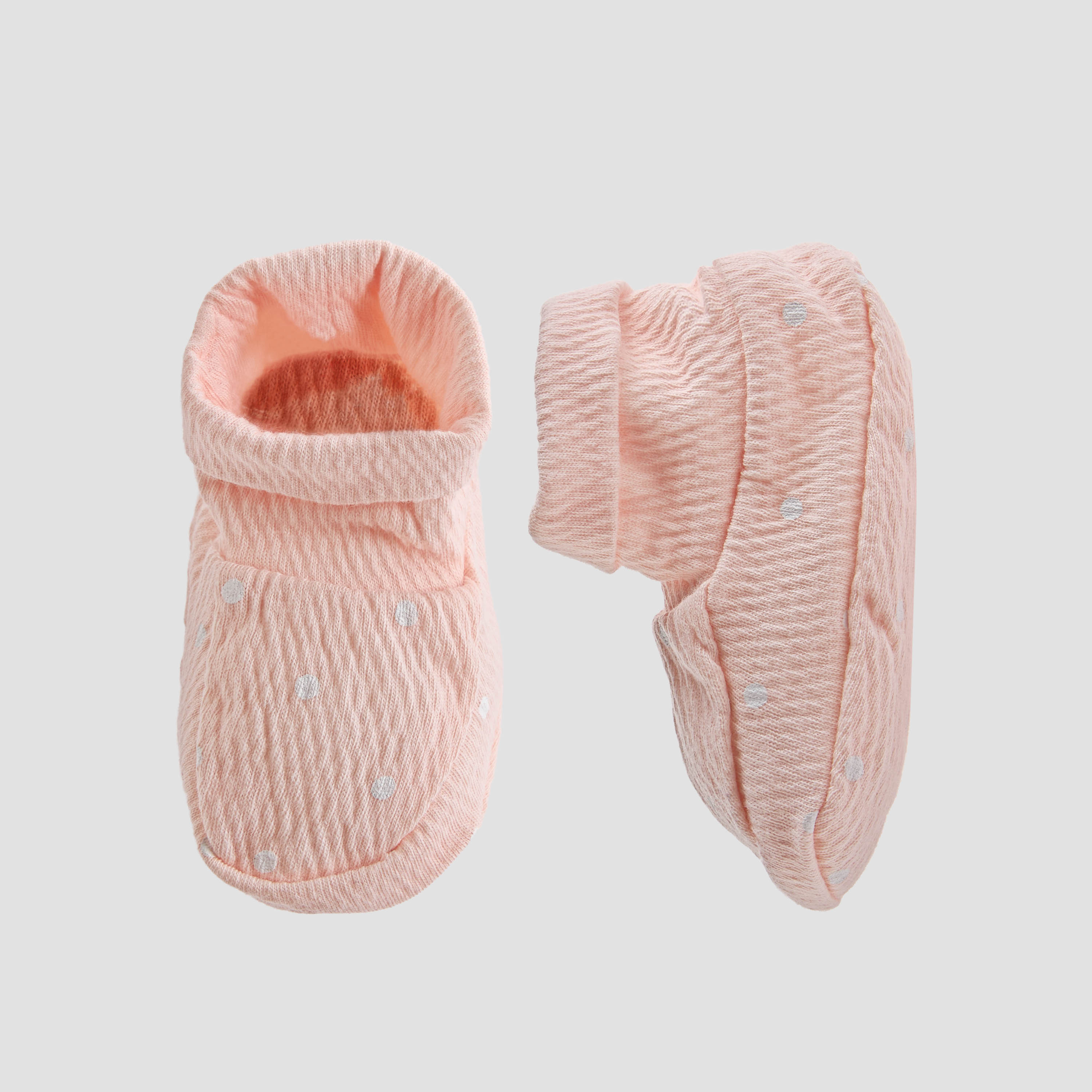 Pack of 2 Giggles Booties with Elasticated Cuff, Assorted Design-baby-girls-shoes-booties-image-3
