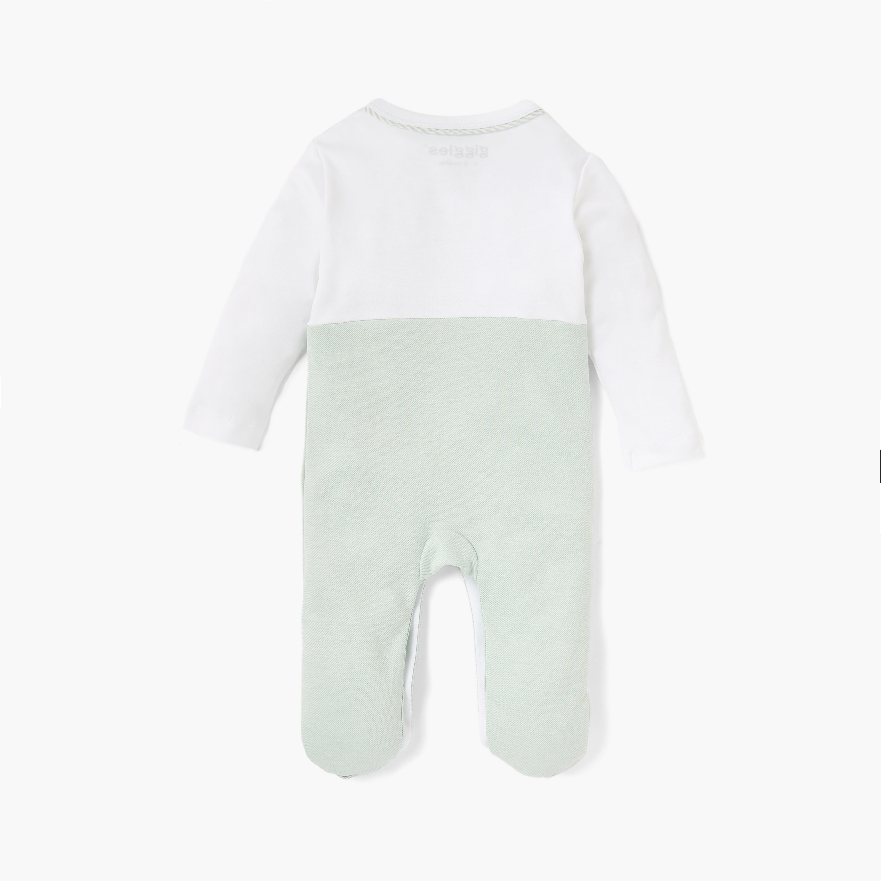 Giggles Colourblock Closed Feet Sleepsuit with Button Closure-baby-boys-clothing-nightwear-sleepsuits-image-2