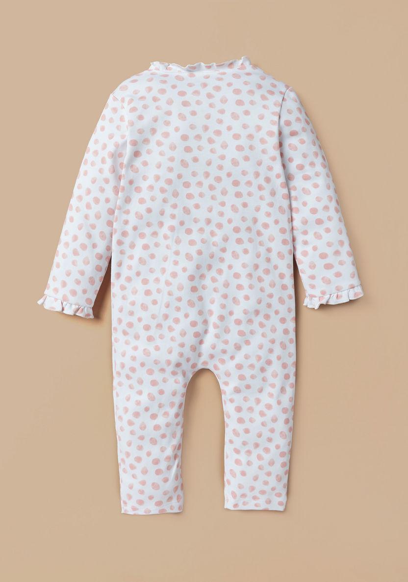 Juniors All-Over Print Sleepsuit with Button Closure and Ruffles-Sleepsuits-image-3