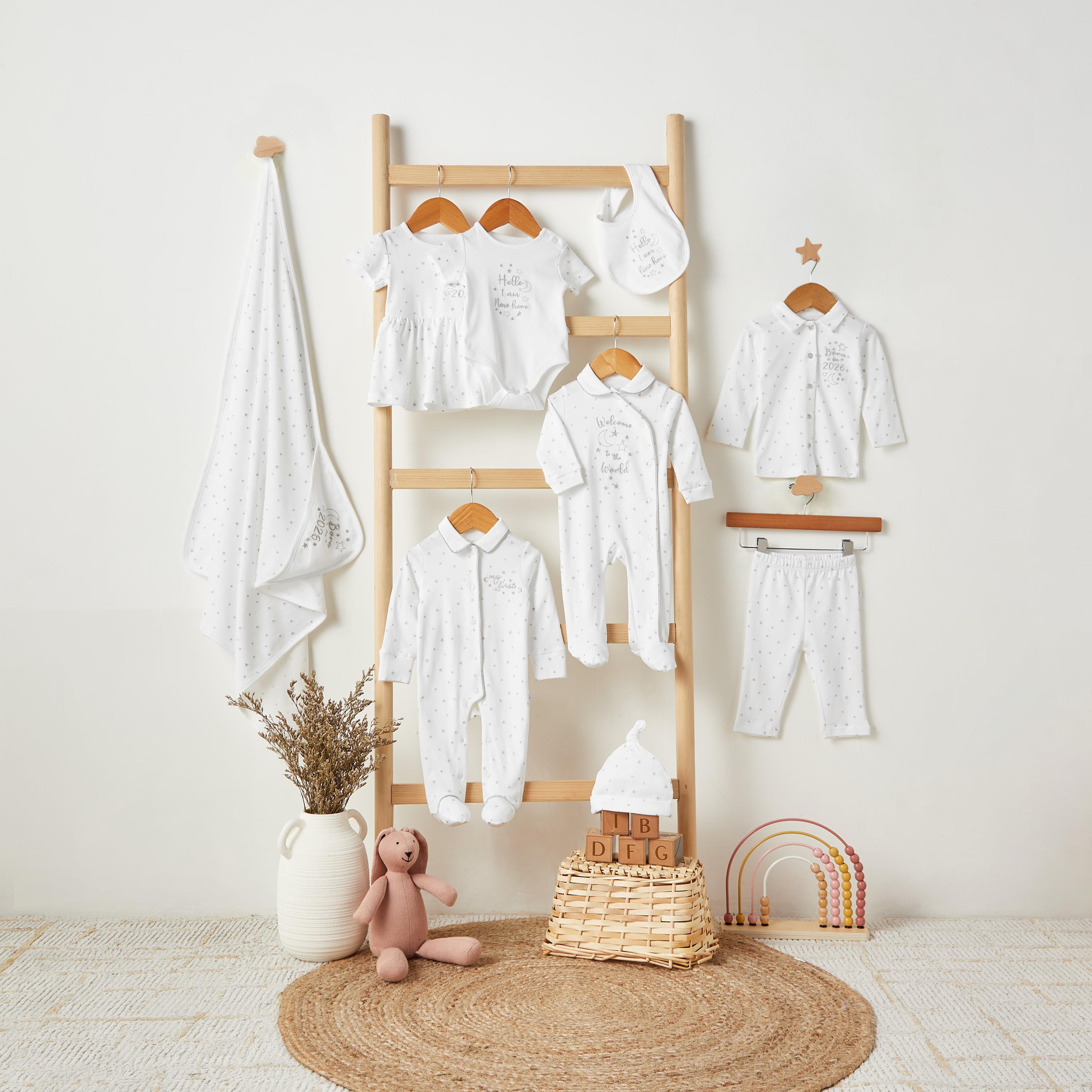 Giggles Cotton Collared Neck Long Sleeve Sleepsuit with Snap Button Closure-baby-girls-clothing-nightwear-sleepsuits-image-6