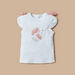 Juniors Floral Glitter Print T-shirt and Elasticated Pyjama Set-Pyjama Sets-thumbnail-1