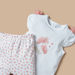 Juniors Floral Glitter Print T-shirt and Elasticated Pyjama Set-Pyjama Sets-thumbnail-3